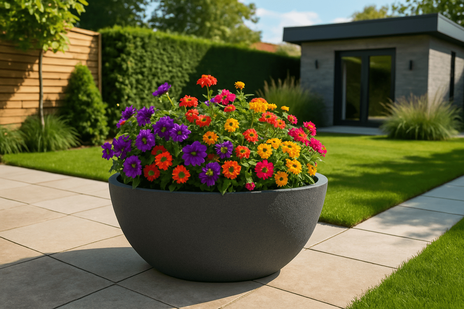 4gardenz® Stone Plantenbak Ovaal - 69x39x29 cm - Steengrijs 4gardenz® Stone Plantenbak Ovaal - 69x39x29 cm - Steengrijs