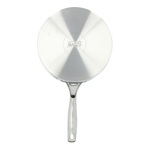4goodz RVS Dubbelwandige Sauspan 20 cm doorsnede - 2,5 liter - Zilver