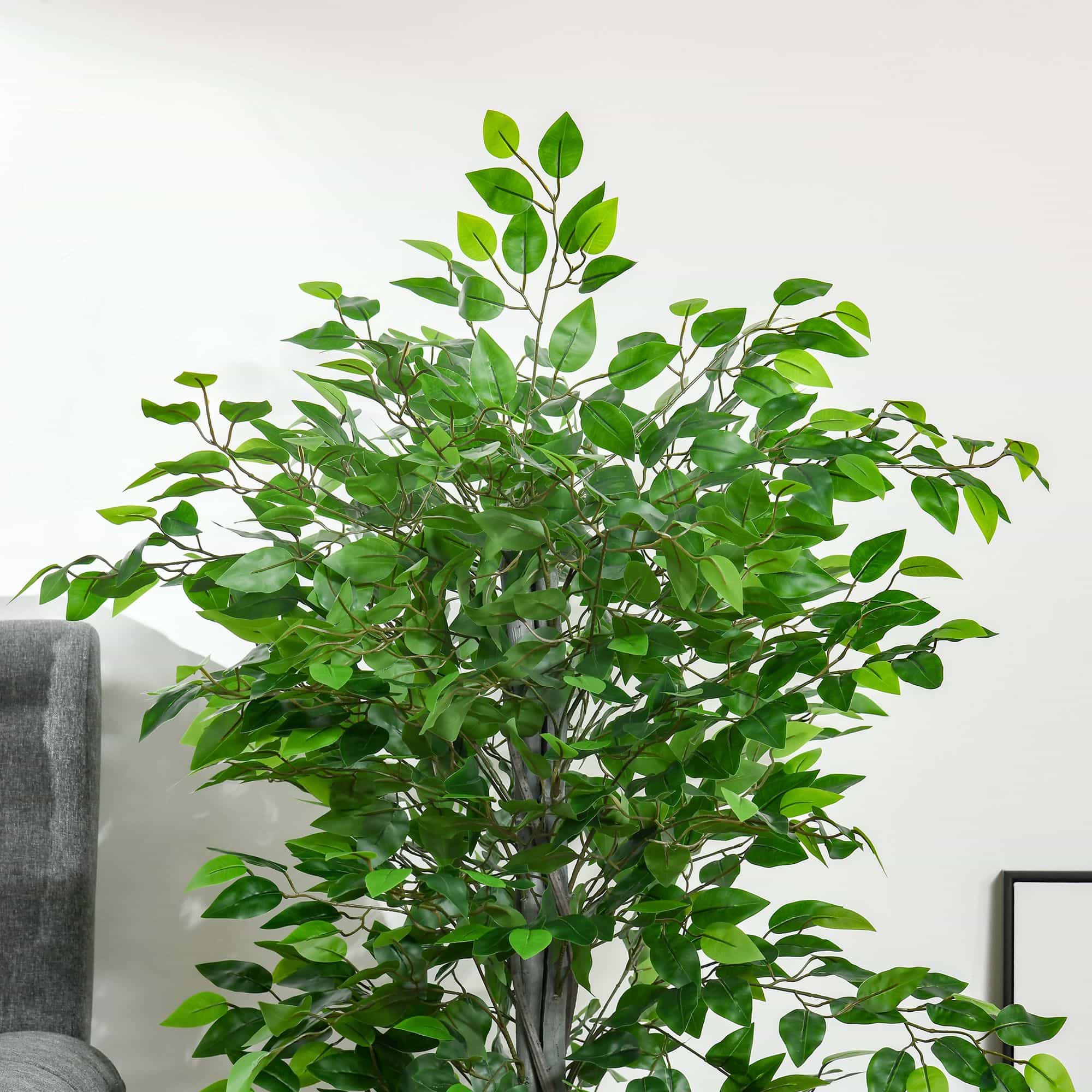 4goodz Kunstplant Ficus 135 cm - Banyanboom - Groen 4goodz Kunstplant Ficus 135 cm - Banyanboom - Groen