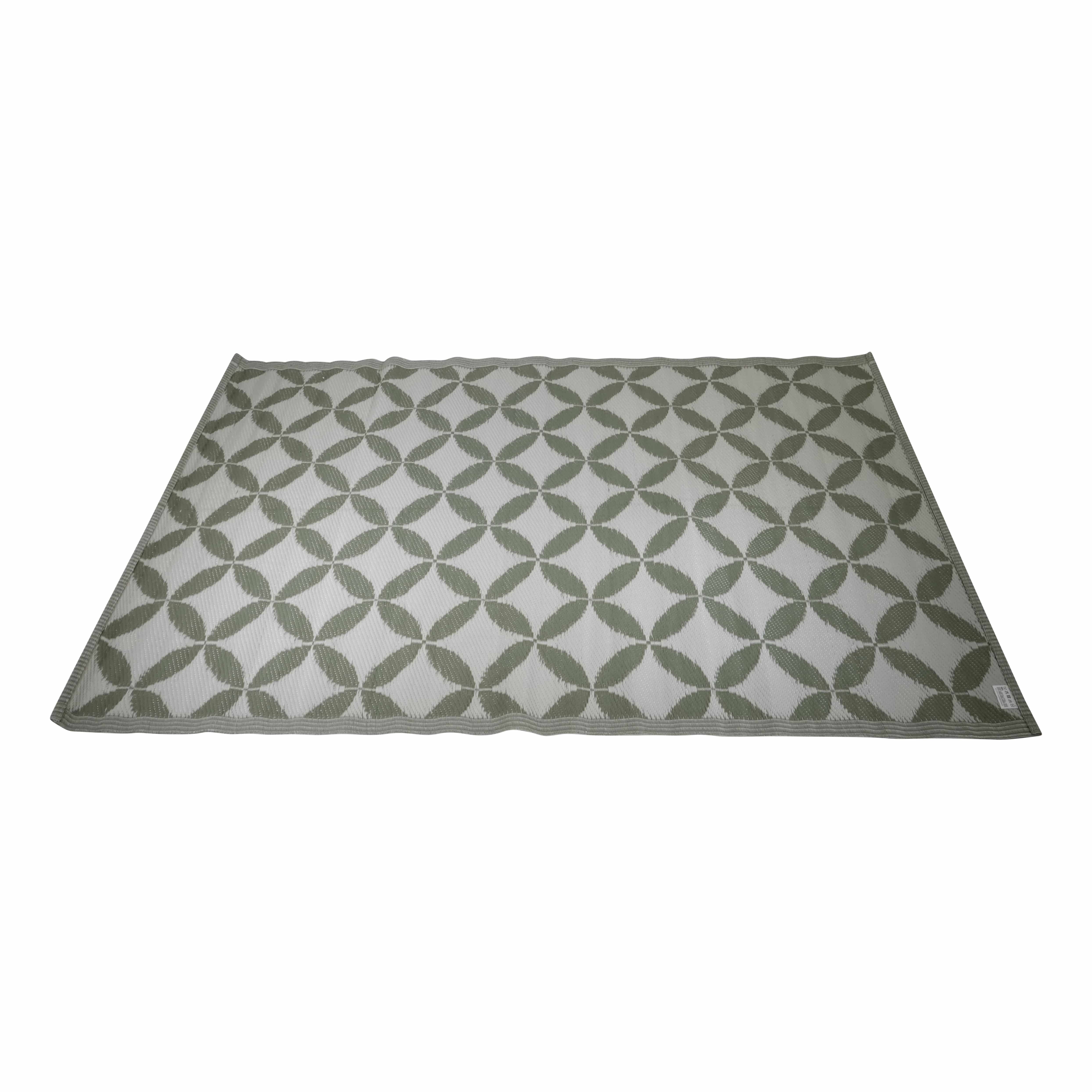 4goodz Buitenkleed - Tuintapijt Outdoor Cirkel/Ruit 120x180 cm - Groen