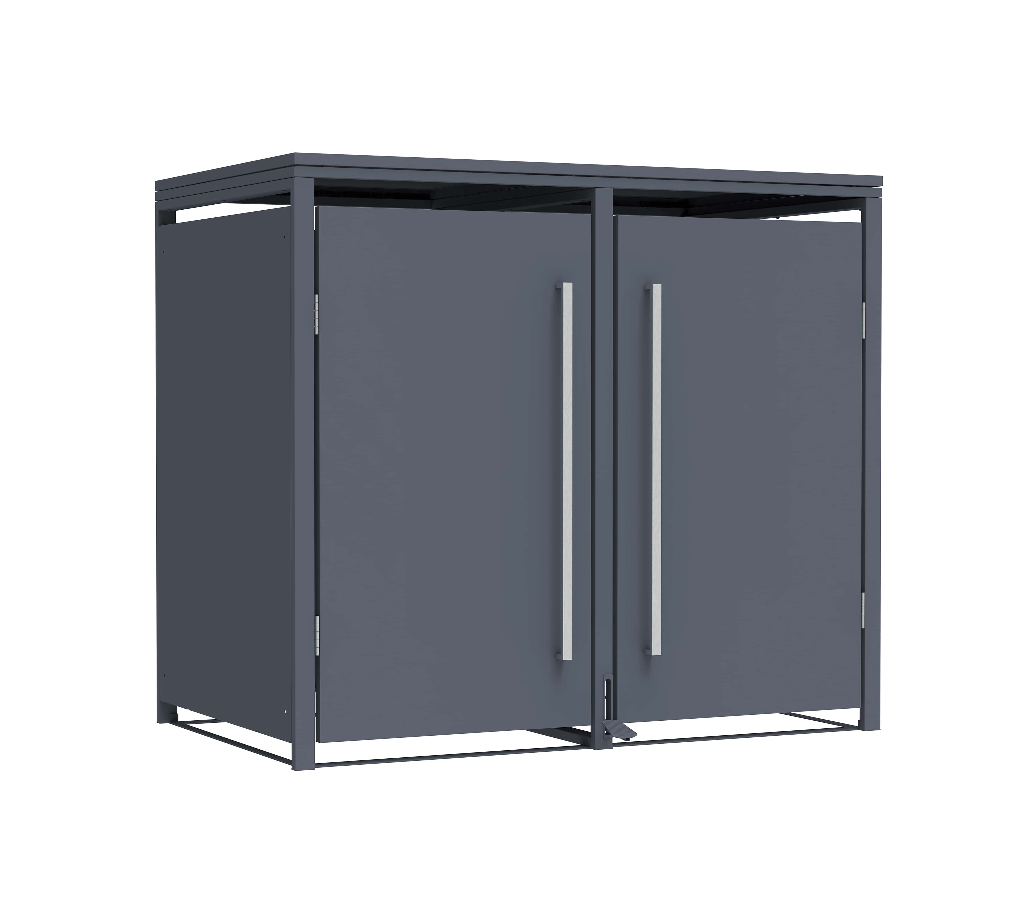 Westmann Pedura-2 Metalen Containerombouw met Pedaal bediening - 2 kliko's - Antraciet