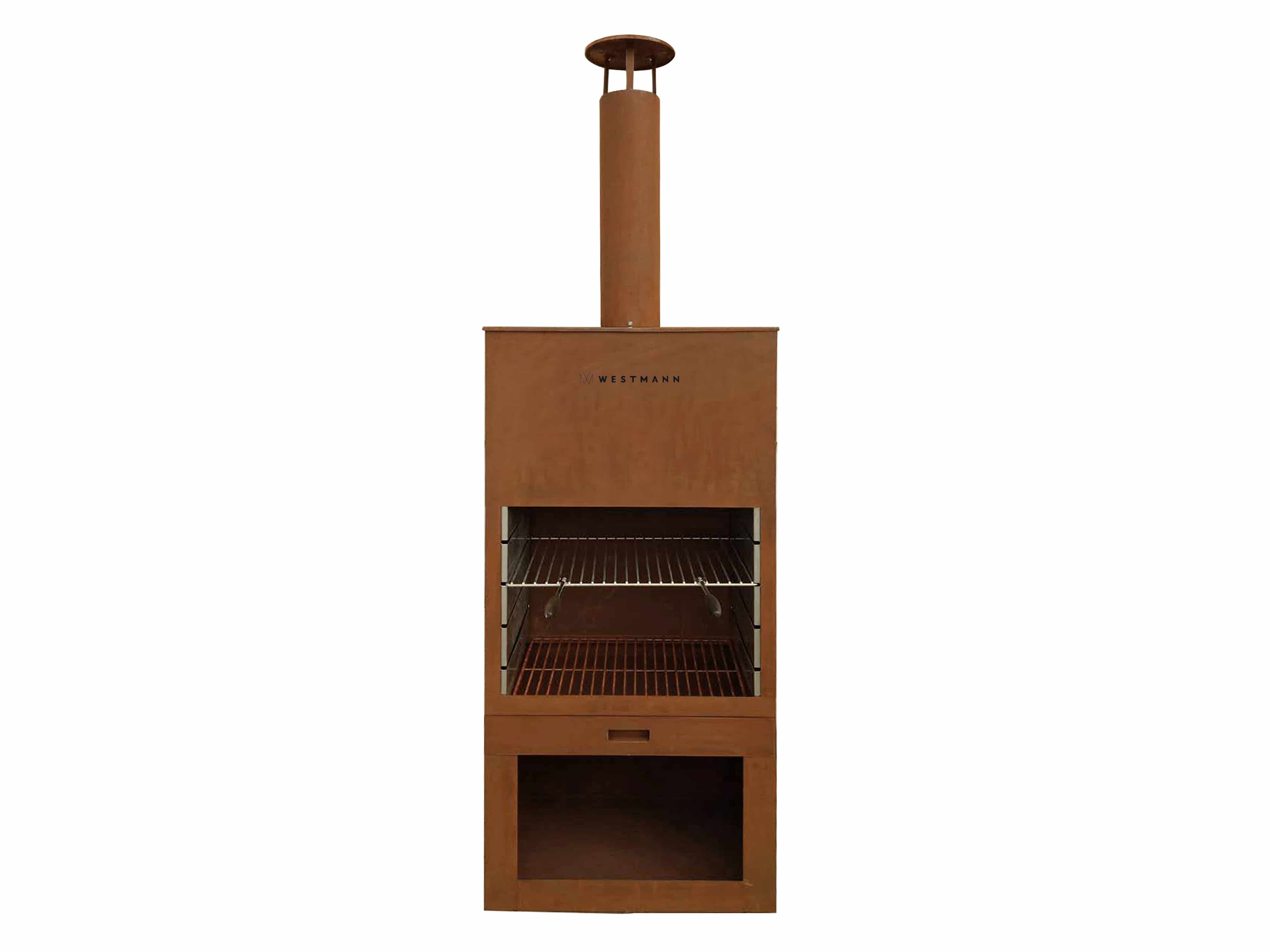 Westmann Barbecue en Open Haard Roest - 41x70x229 cm WMLG610-B