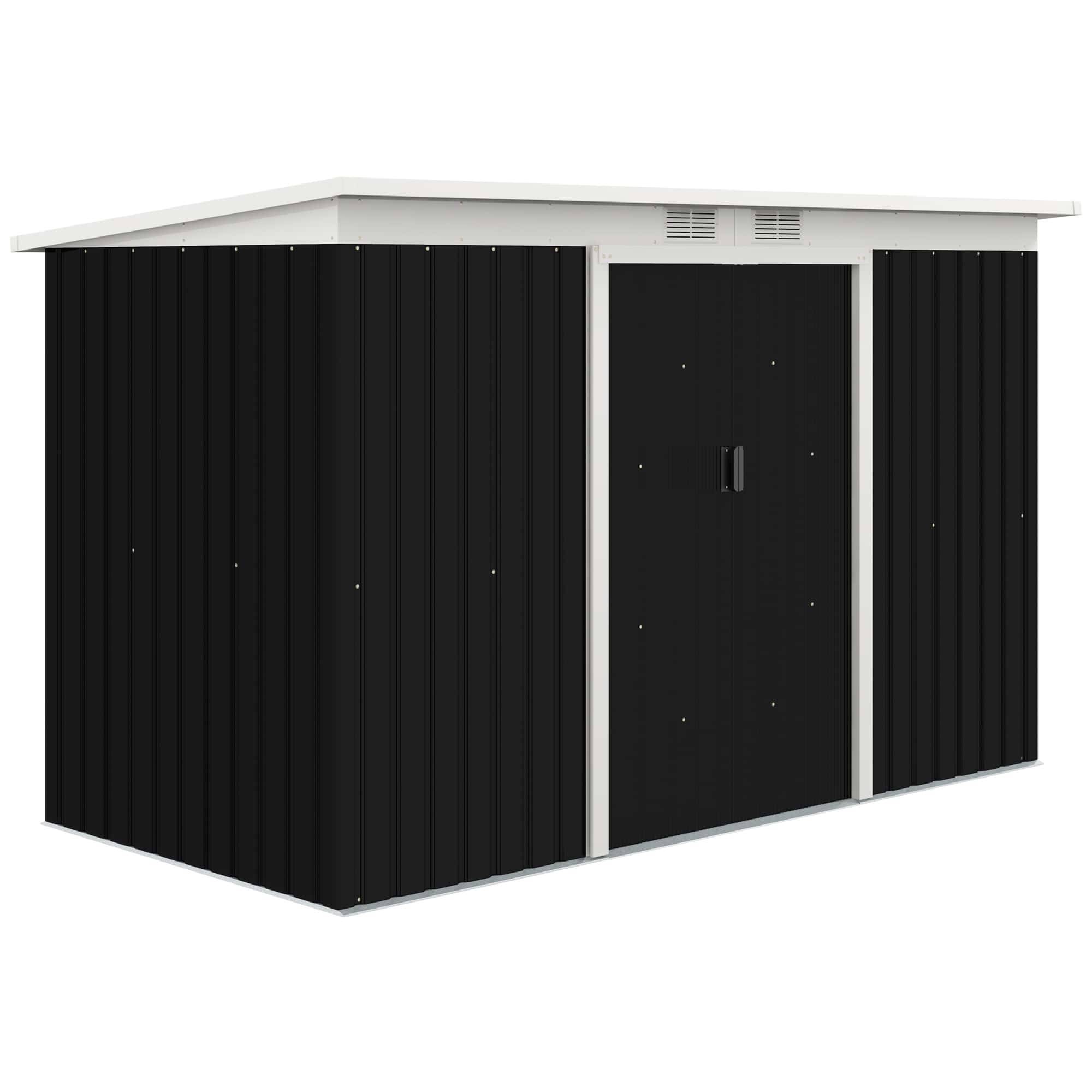 4goodz Gereedschapsschuur met fundering 119x269xx172 cm - Donkergrijs