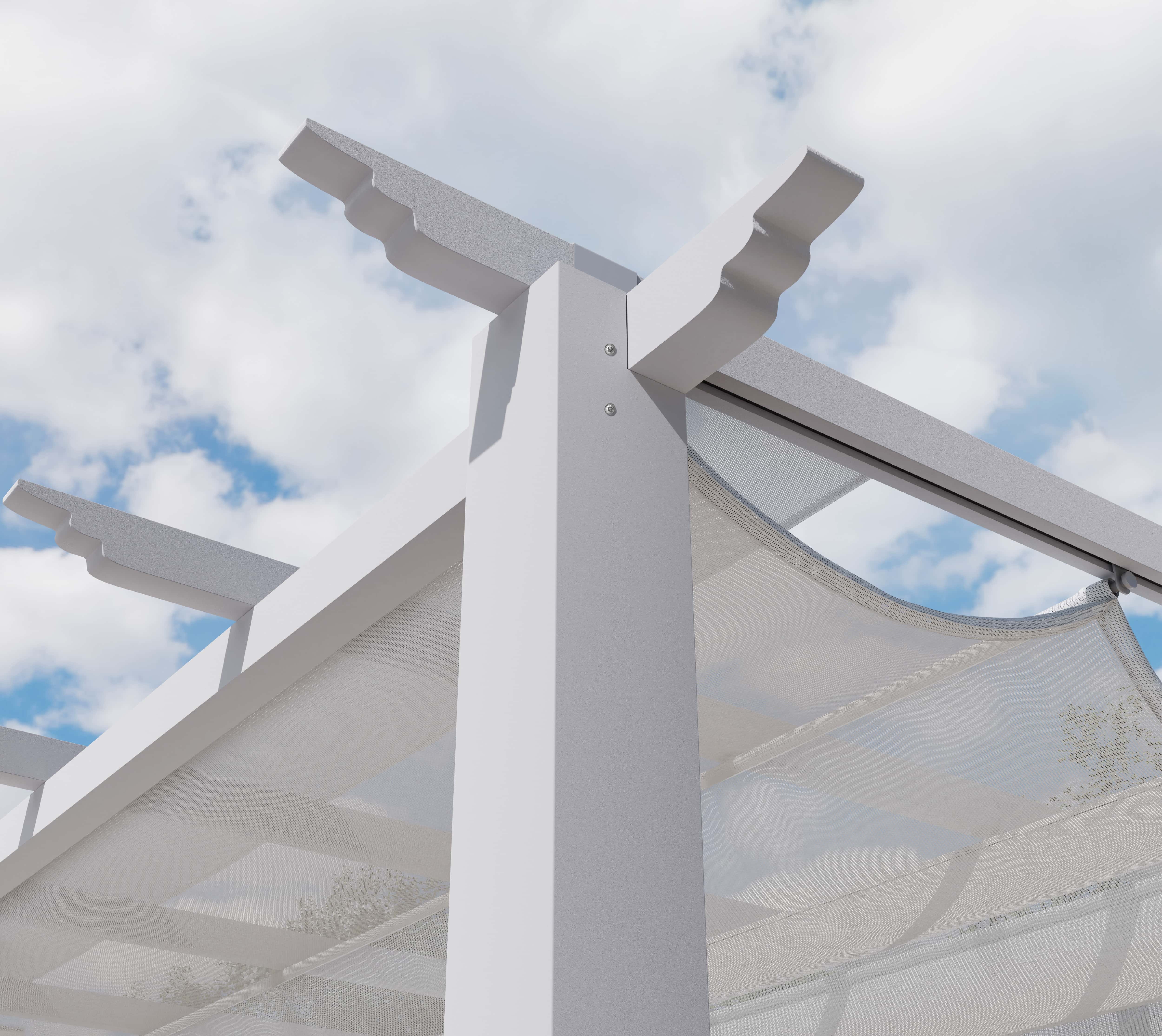 Paragon Outdoor Florida - Aluminium Pergola ST02002 - 350x350 cm - Wit