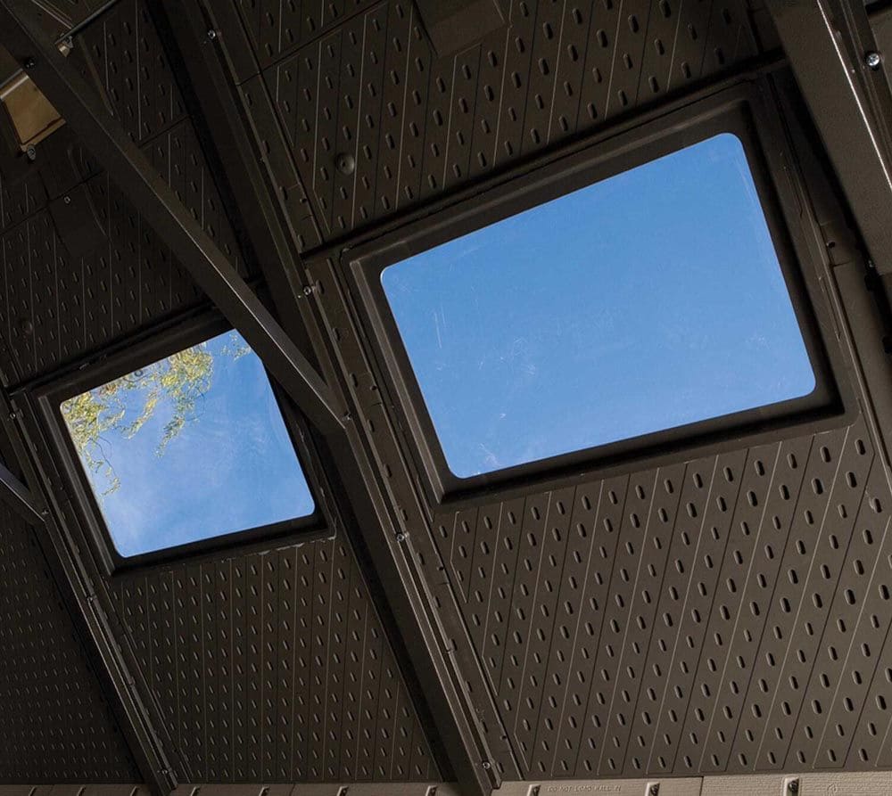 Lifetime® Kunststof gereedschapsschuur King Size - 337x337x285cm - Lichtgrijs