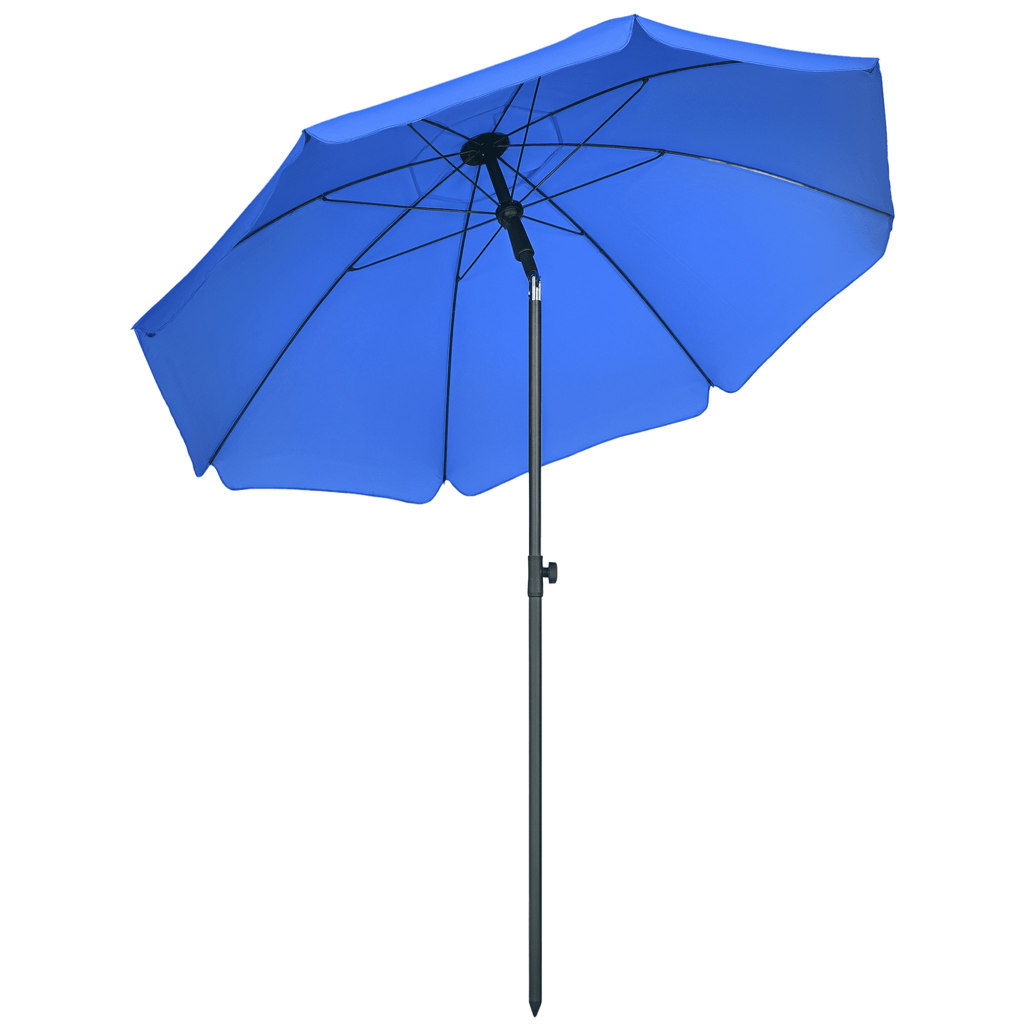4goodz Strandparasol met Windvanger - Kantelbaar - UV50+ - Blauw