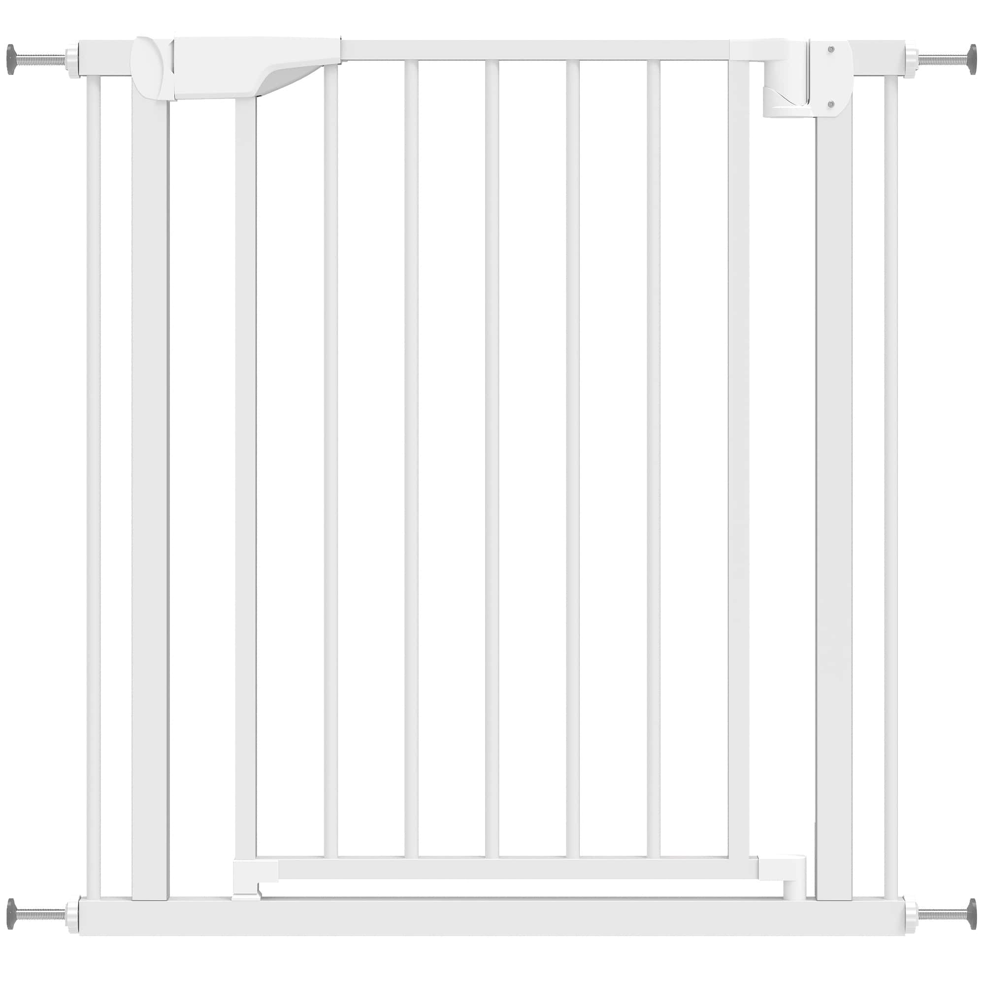 4goodz Hondenhekje Klemmontage 76–82 cm breed - zonder boren - Wit