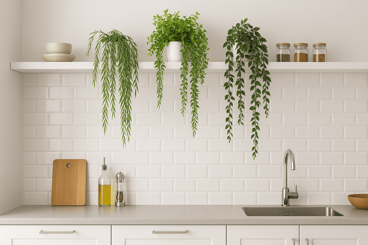 GreenDream® 3 Verschillende Hangplanten Kunstplanten in Pot - decoratief - Cadeautip - Groen GreenDream® 3 Verschillende Hangplanten Kunstplanten in Pot - decoratief - Cadeautip - Groen