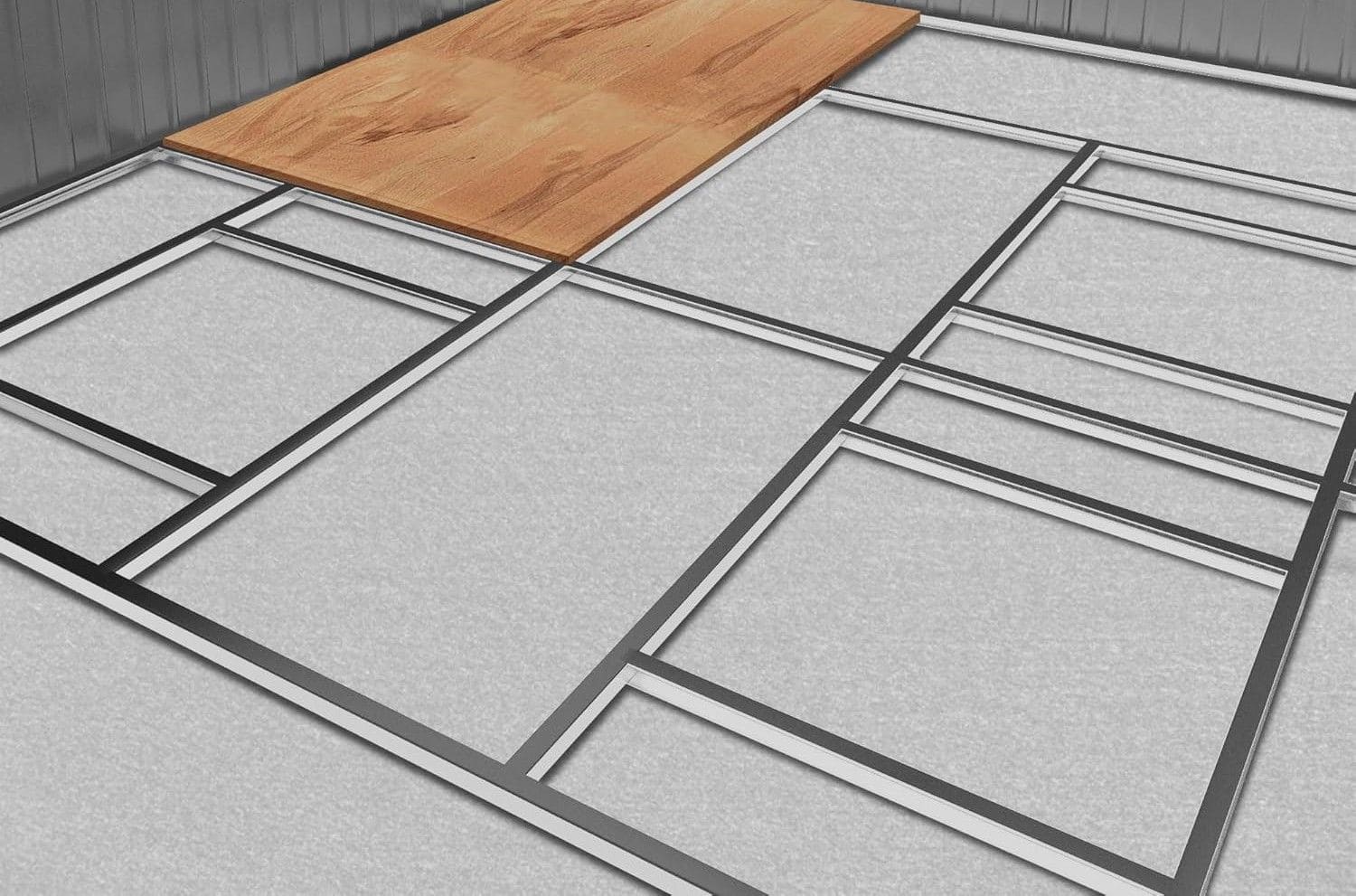 Grote Tuinschuur 22 m³ Weerbestendig met Schuifdeuren - Lichtgrijs