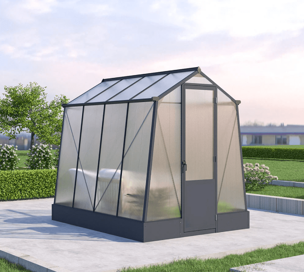 Westmann Aurora 68 - TuinKas met fundering - Antraciet 248x188 cm