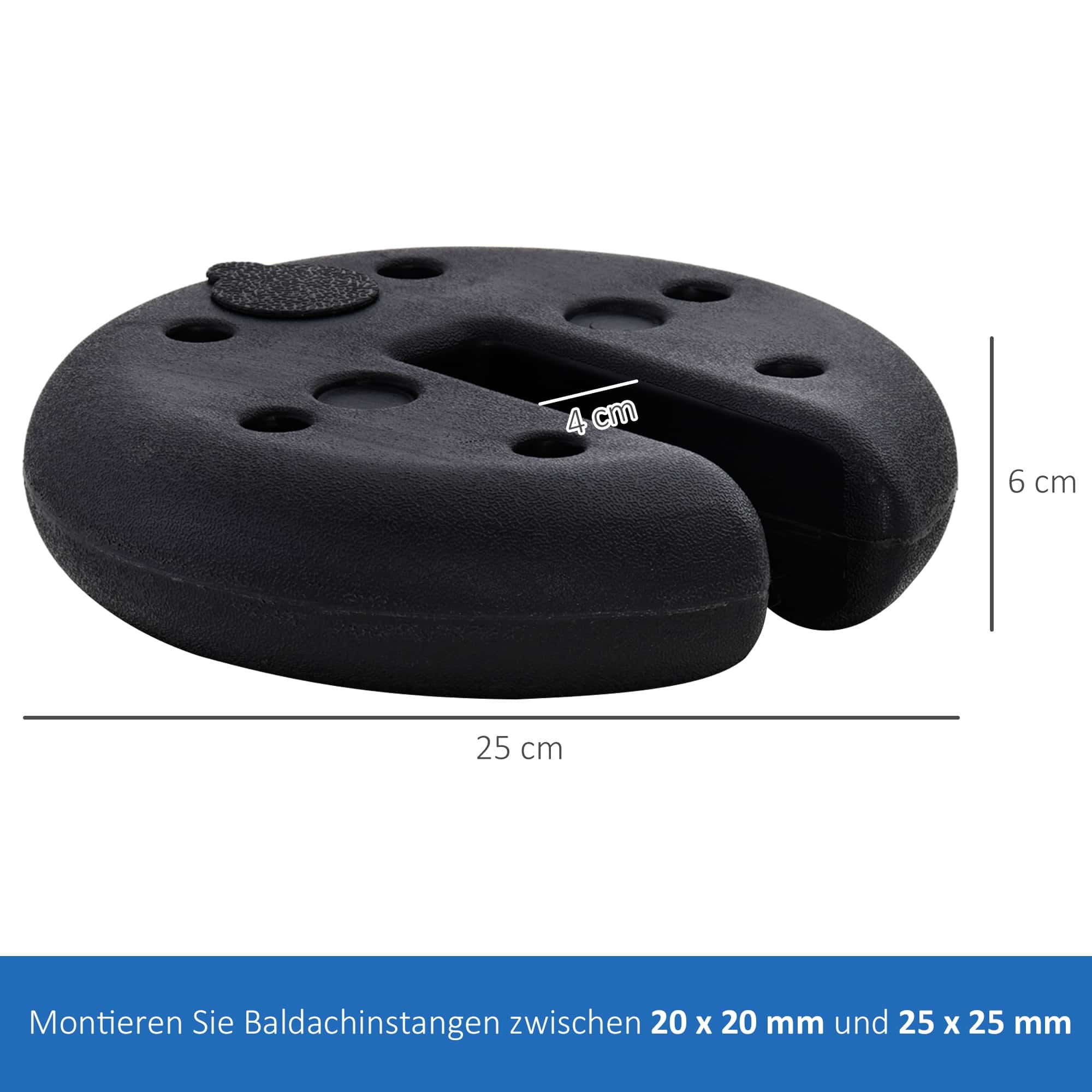 4goodz 4 stuks Partytent Verzwaring gewichten - 4 kg per stuk / 16 kg totaal