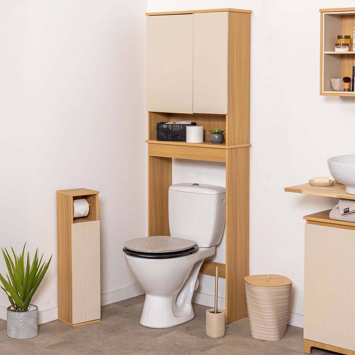 4bathroomz Trente - Toiletrolhouder met Toiletroldispenser - 5 rollen 4bathroomz Trente - Toiletrolhouder met Toiletroldispenser - 5 rollen