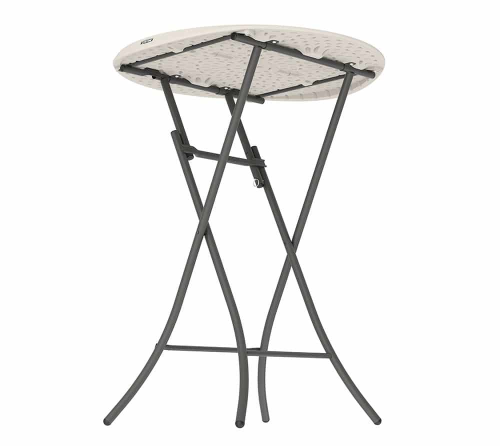 Lifetime® Statafel 110 cm hoog - Stevig Kunststof Ø 84 cm - Wit