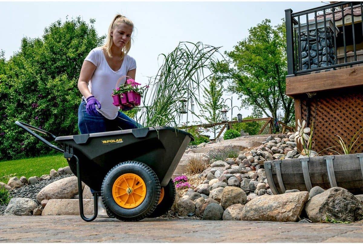Polar Cub Cart Kruiwagen PO8449 - Sterke Polyethyleen Kruiwagen 191L