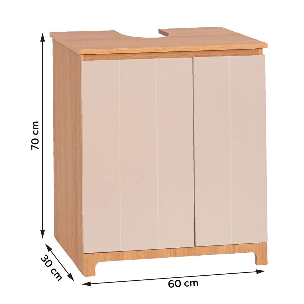 4bathroomz Trente Badmeubelset Kolomkast + Wastafelonderkast