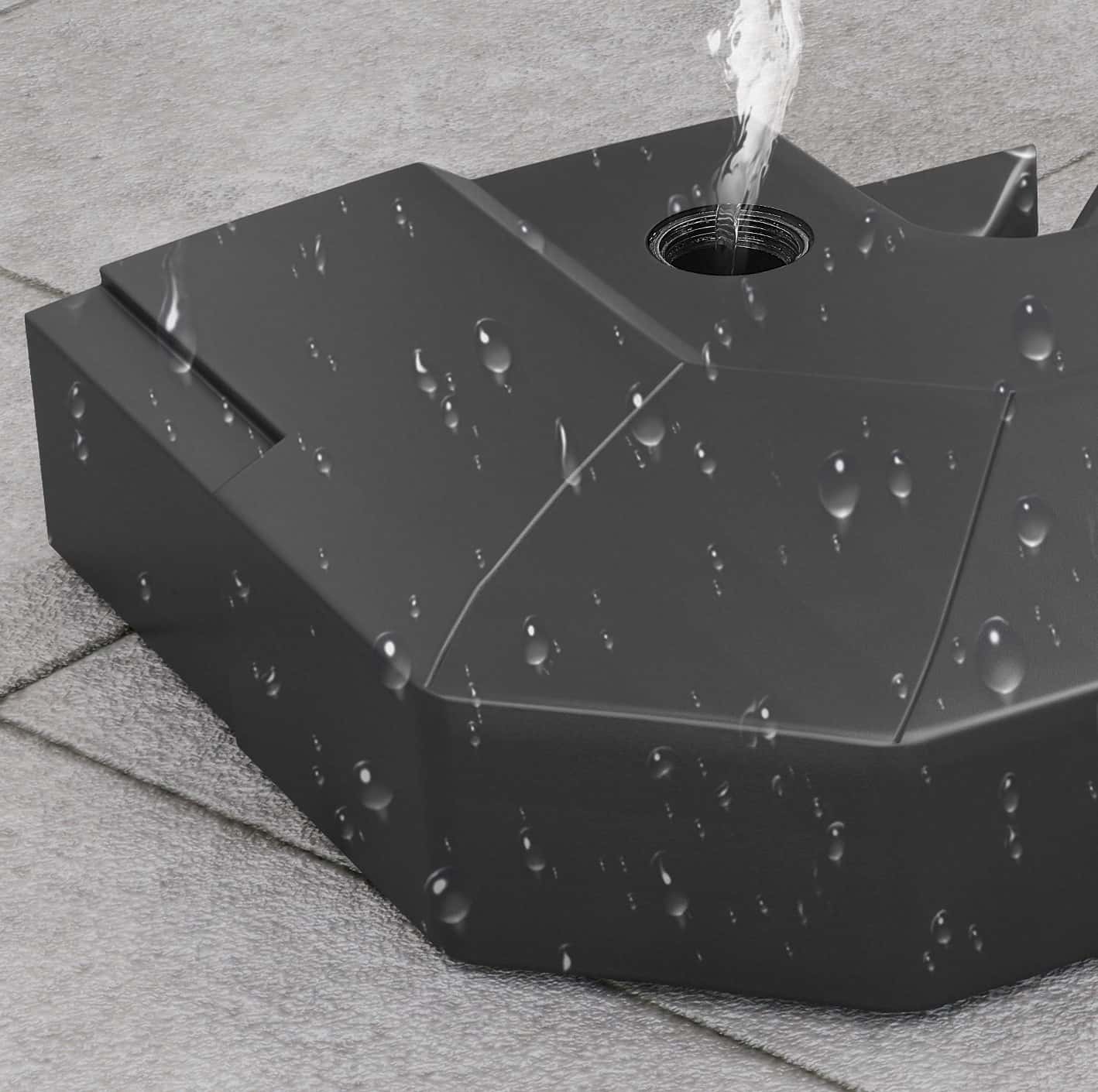 4goodz Parasol Kruisvoet Gewichtenset 2-delig vulbaar tot 105 kg