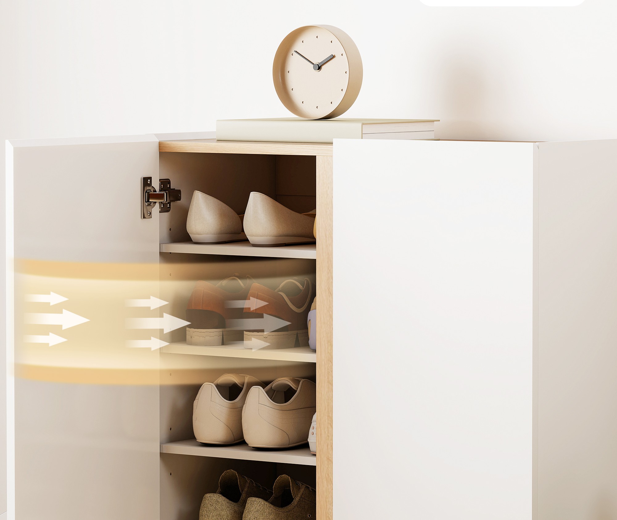 4goodz Schoenenkast voor 18 paar met Verstelbare planken - 33x70x95cm 4goodz Schoenenkast voor 18 paar met Verstelbare planken - 33x70x95cm