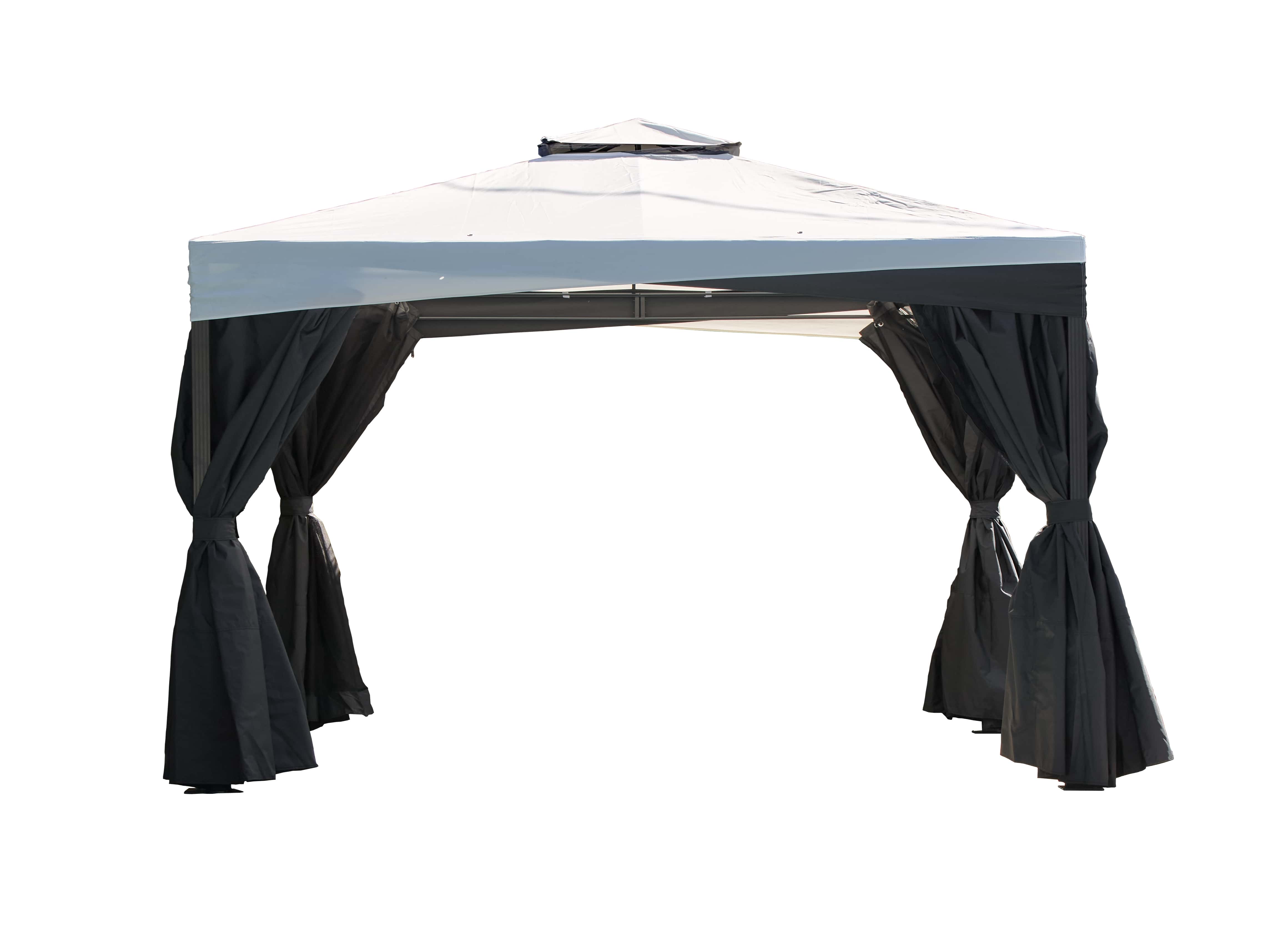 Sojag Malta 1014 - Aluminium Paviljoen 3x4 mtr met afneembaar stoffen dak