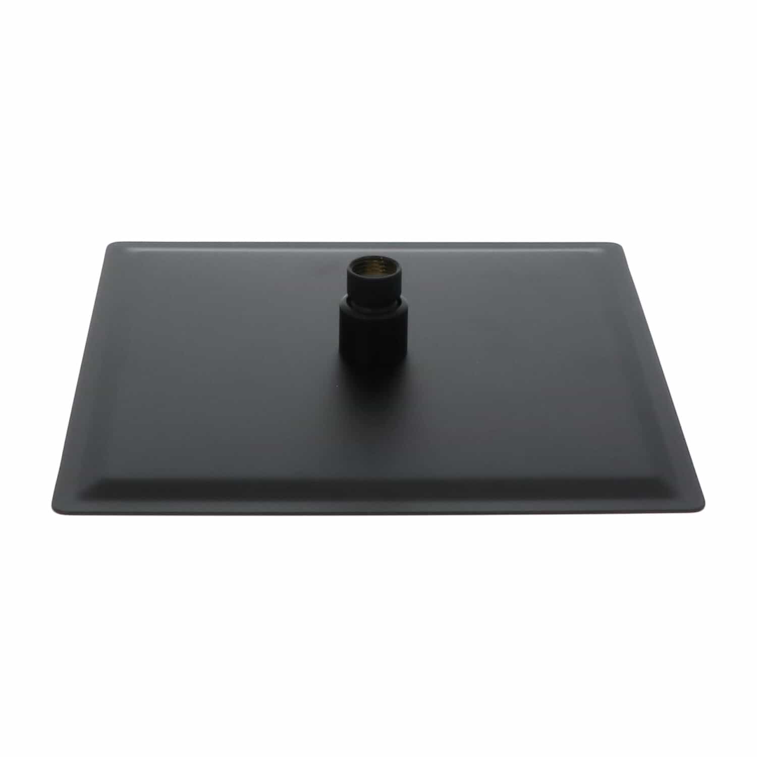 4bathroomz Universele Platte RVS Hoofddouche Zwart Vierkant 25 cm