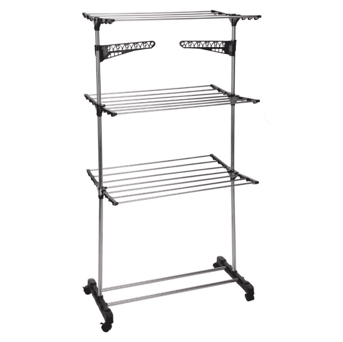 Droogtoren 6 rekken 80x57x165 cm - 17 meter droogruimte - Zilver Droogtoren 6 rekken 80x57x165 cm - 17 meter droogruimte - Zilver