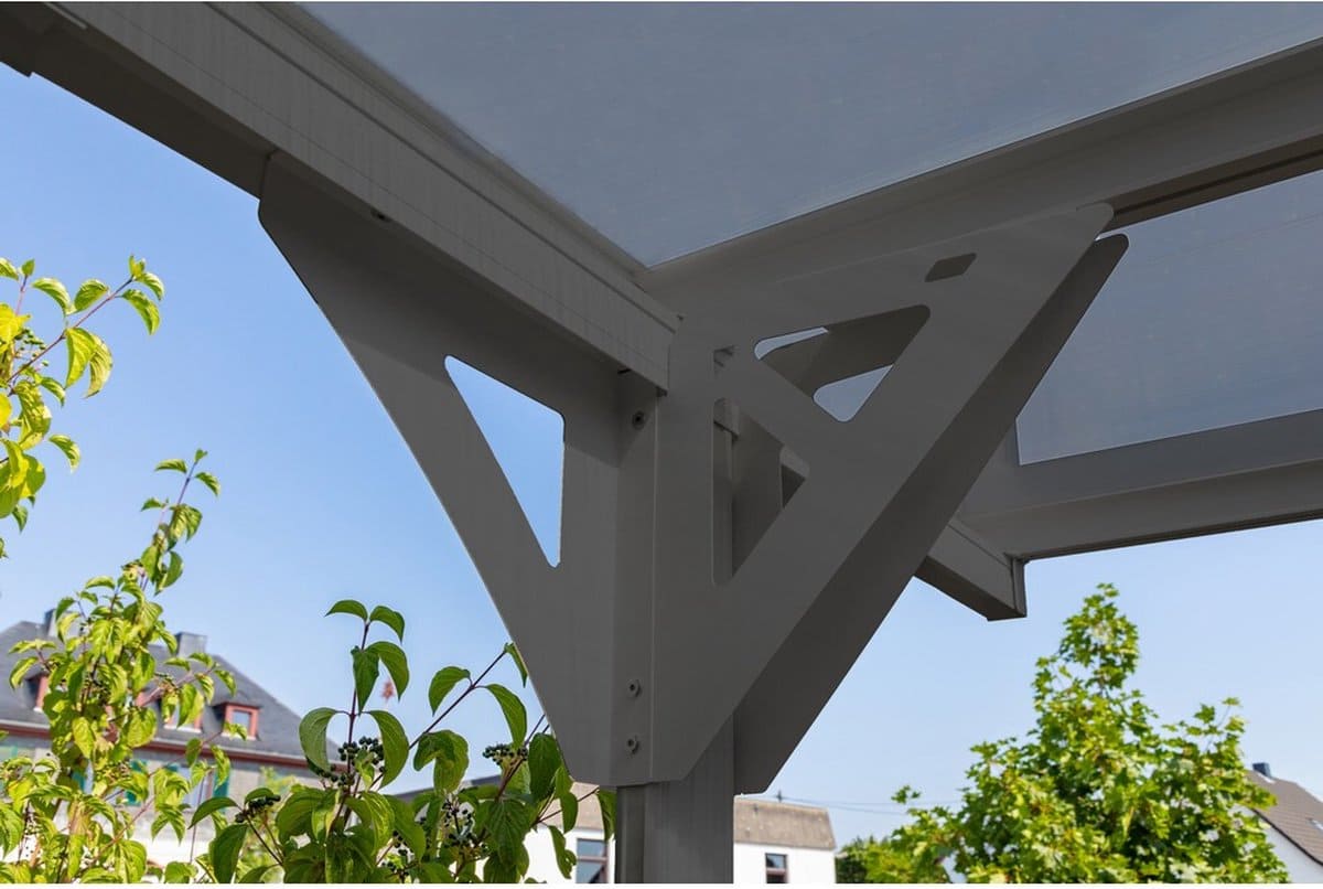 Westmann Aluminium carport met plat dak Helsinki - Antraciet - 503x305x232cm