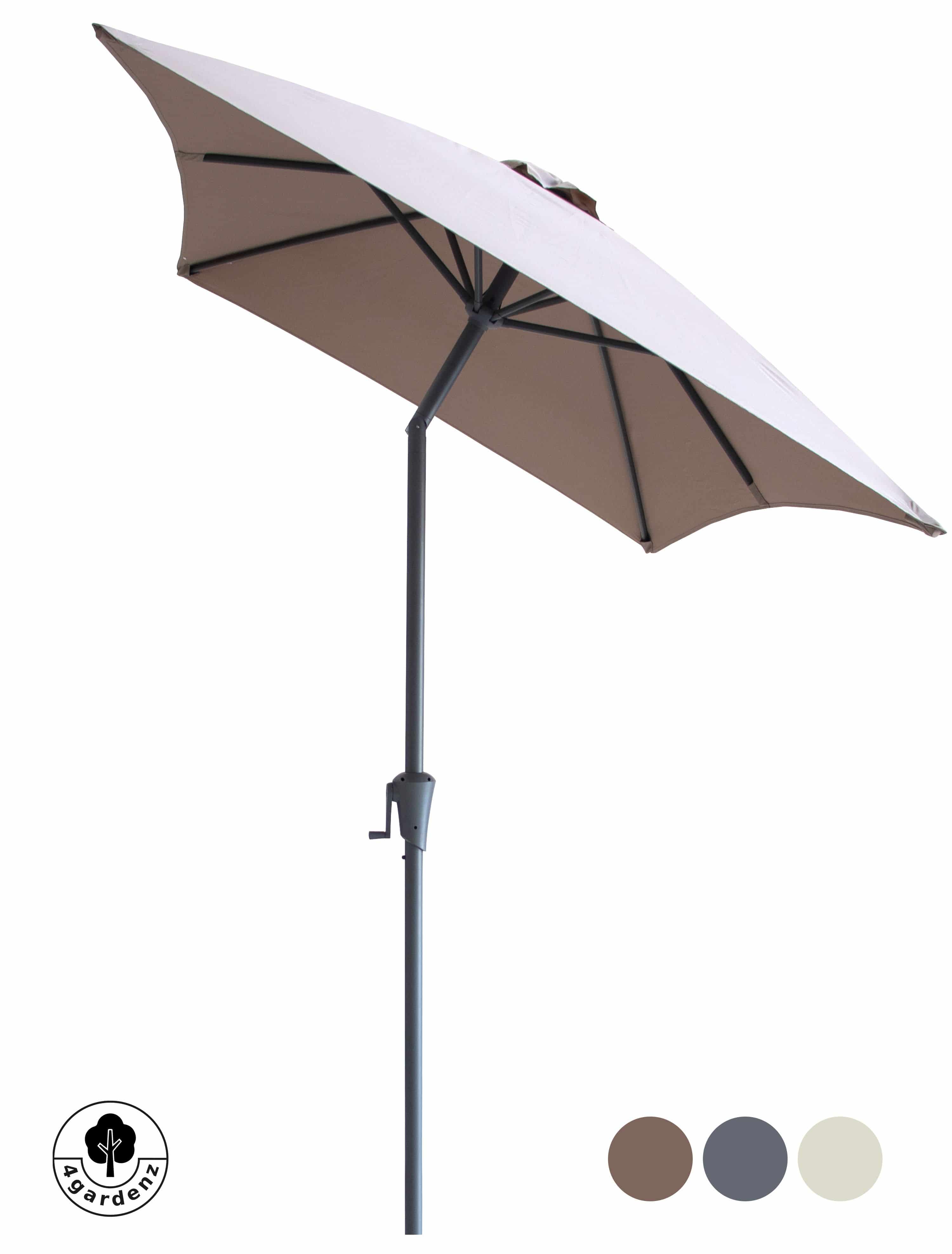 4gardenz® Parasol Rechthoek 150x250cm Kantelbaar Balkonparasol Taupe