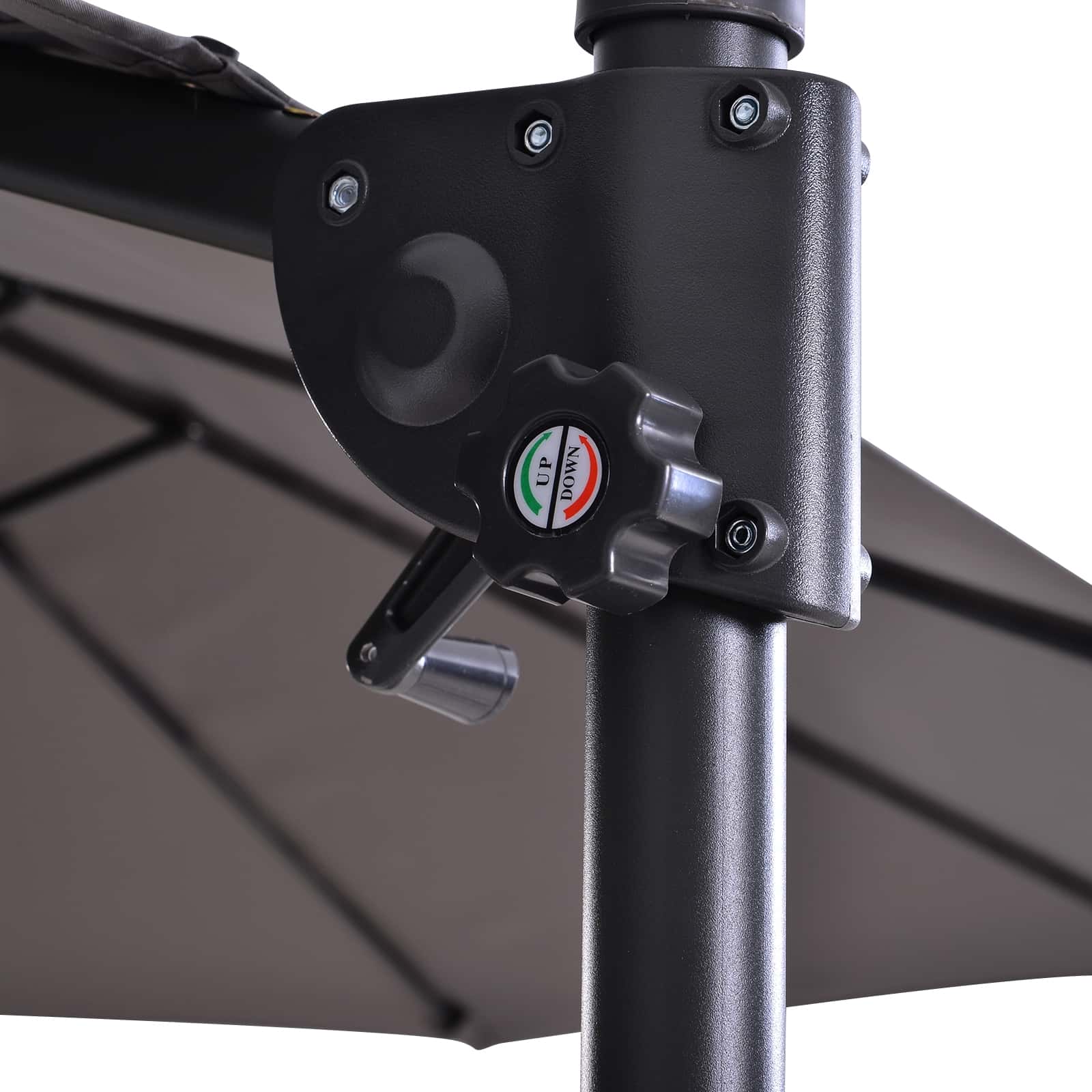 4goodz Zweefparasol XL 270x 440 cm - Grijs 4goodz Zweefparasol XL 270x 440 cm - Grijs