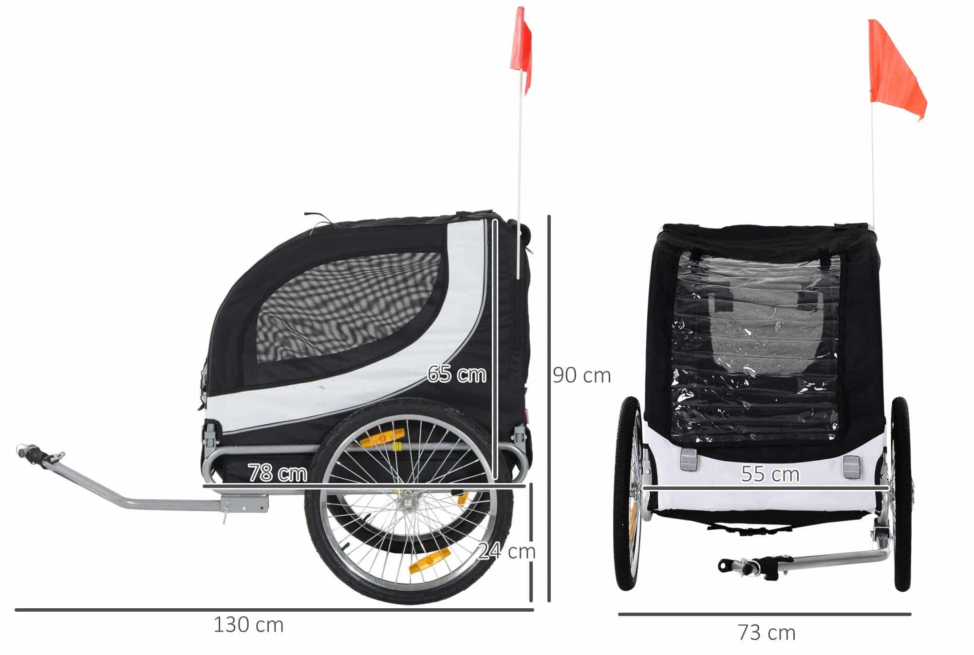 4goodz PawHut Hondenkar Fietskar Hondendrager