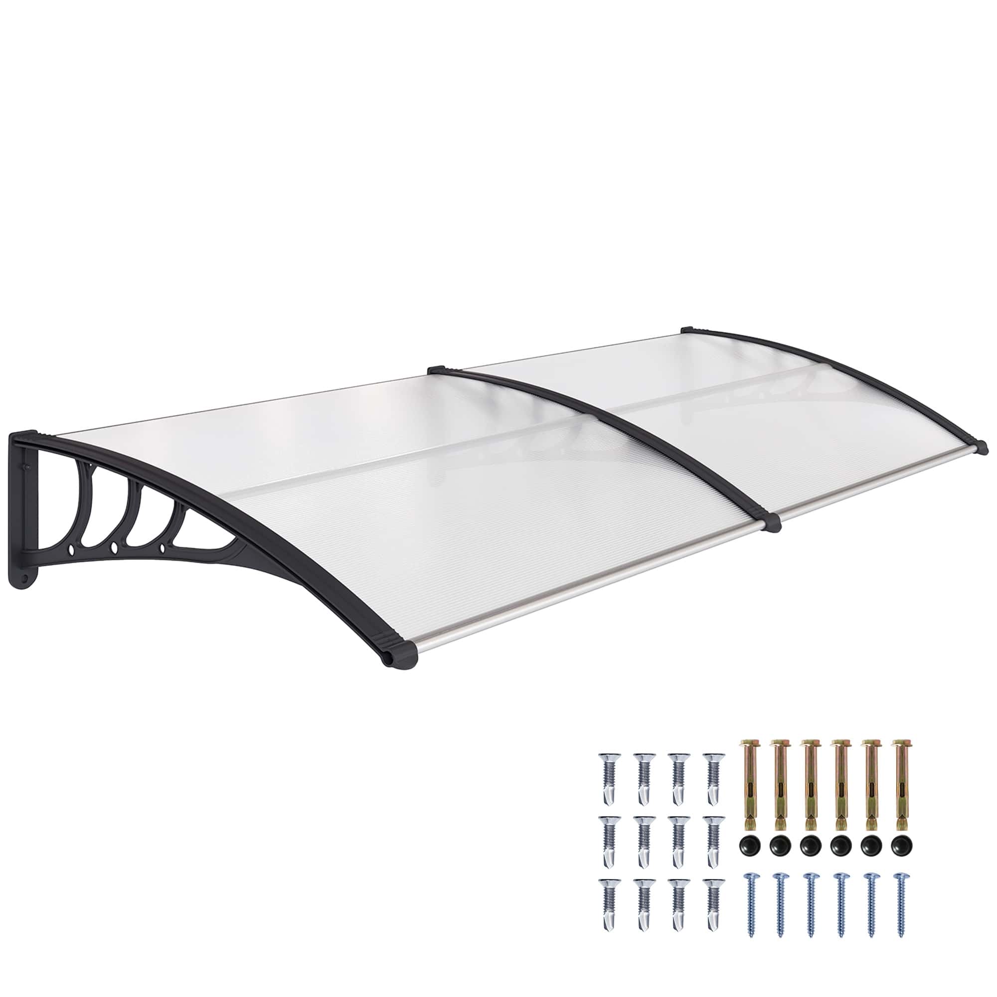 4goodz Deurluifel Afdak 75x195x23 cm met UV- Regen- en Zonbescherming