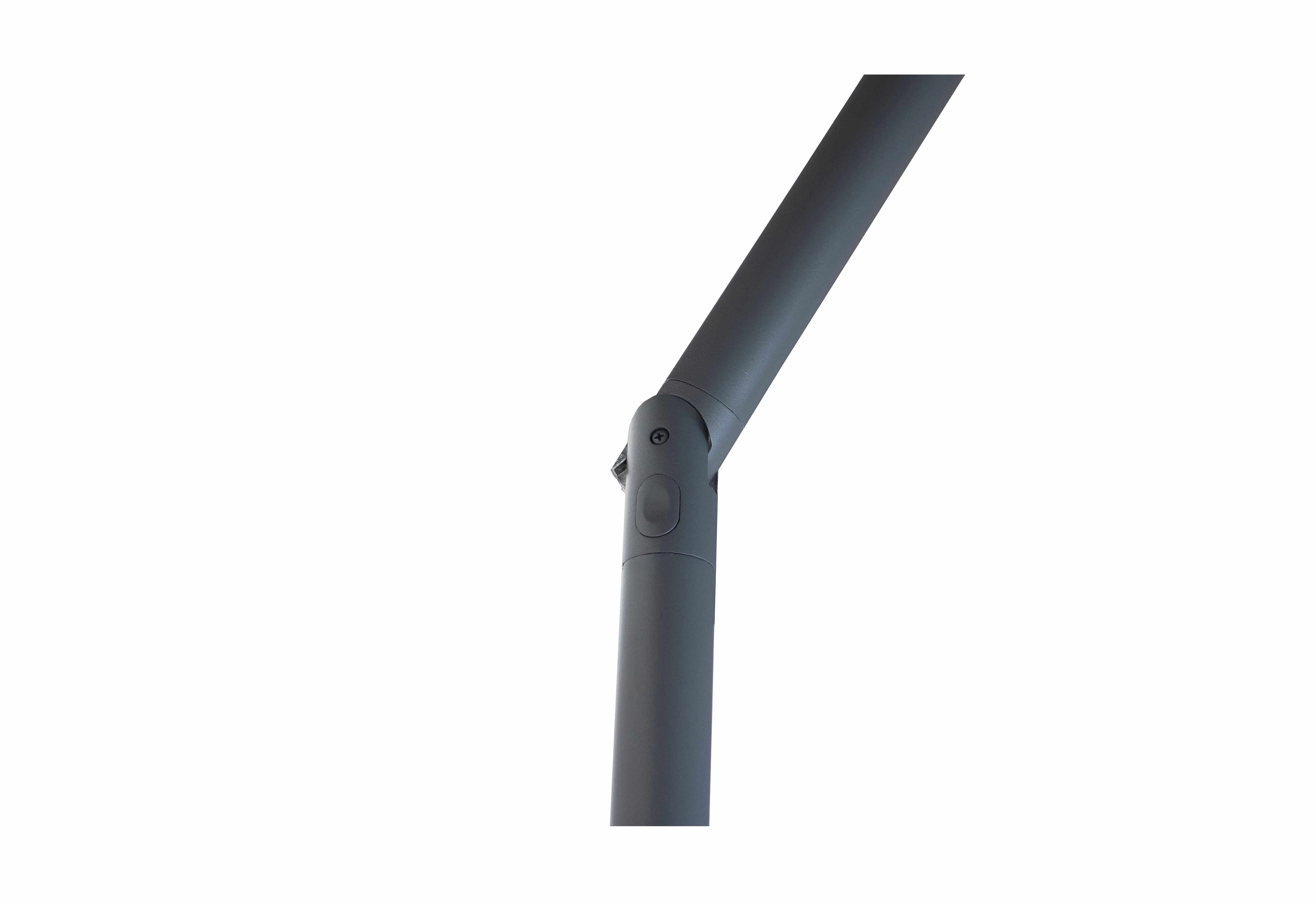 4gardenz® Parasol Rond 300 cm met Volant - Kantelbaar - Antraciet