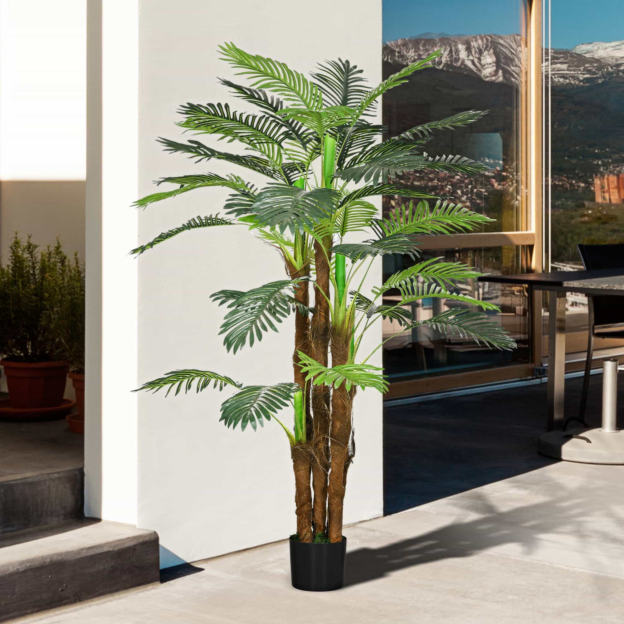 4goodz Kunstplant Kunstpalm 160 cm met 36 Takken