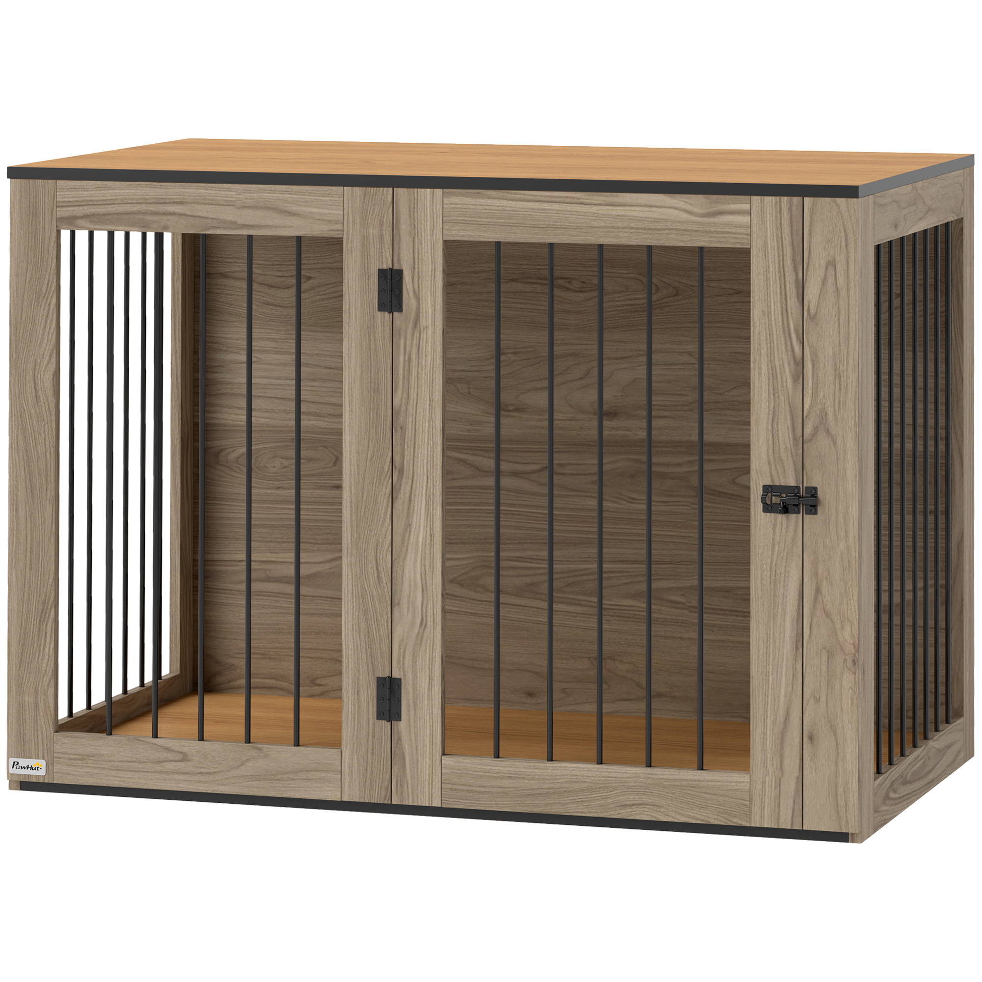 Binnen Bench voor grote honden - Hondenhok Binnen - 106 x 60 x 76 cm - Bruin