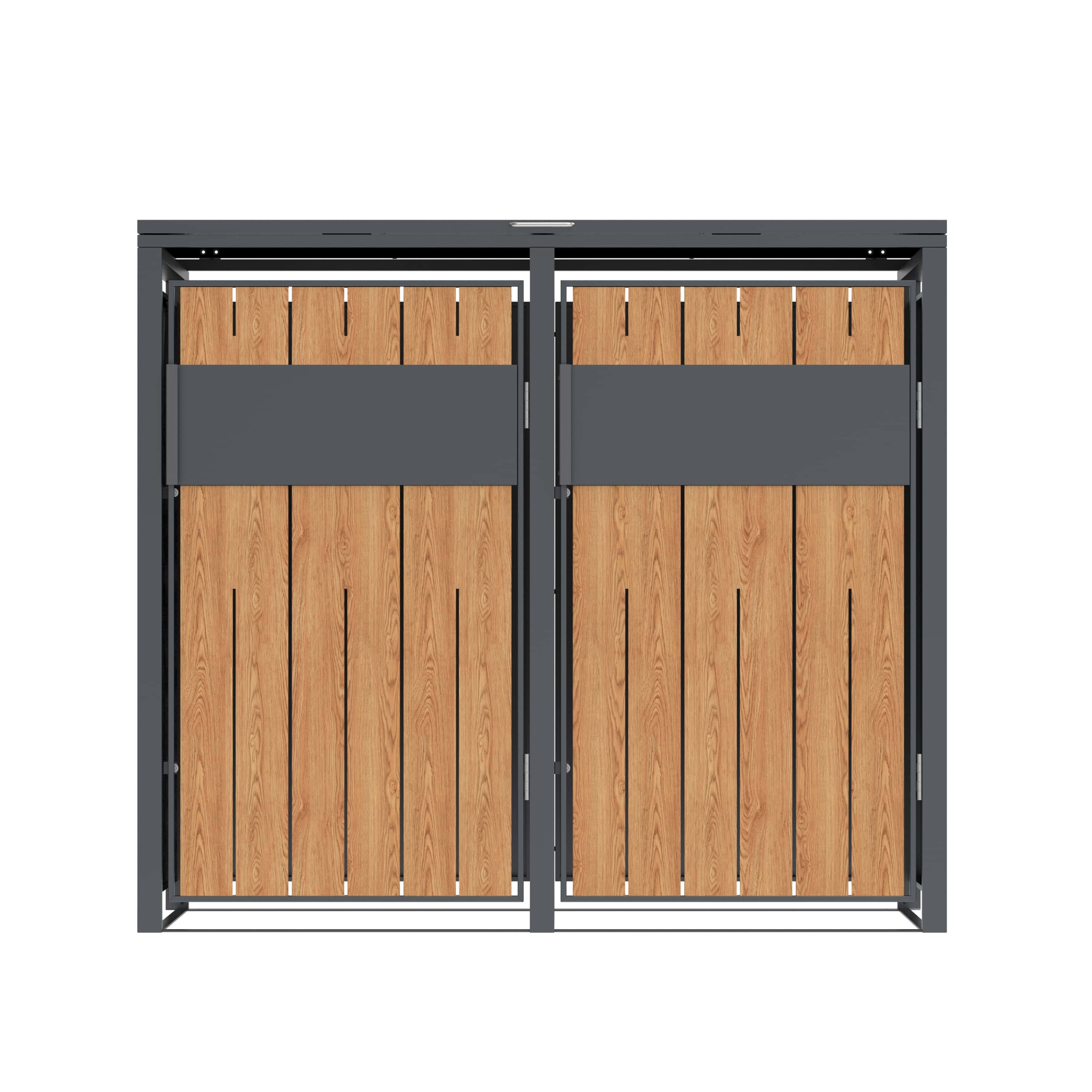 Westmann Varius 2 Metalen Containerombouw voor 2 kliko - Houtlook