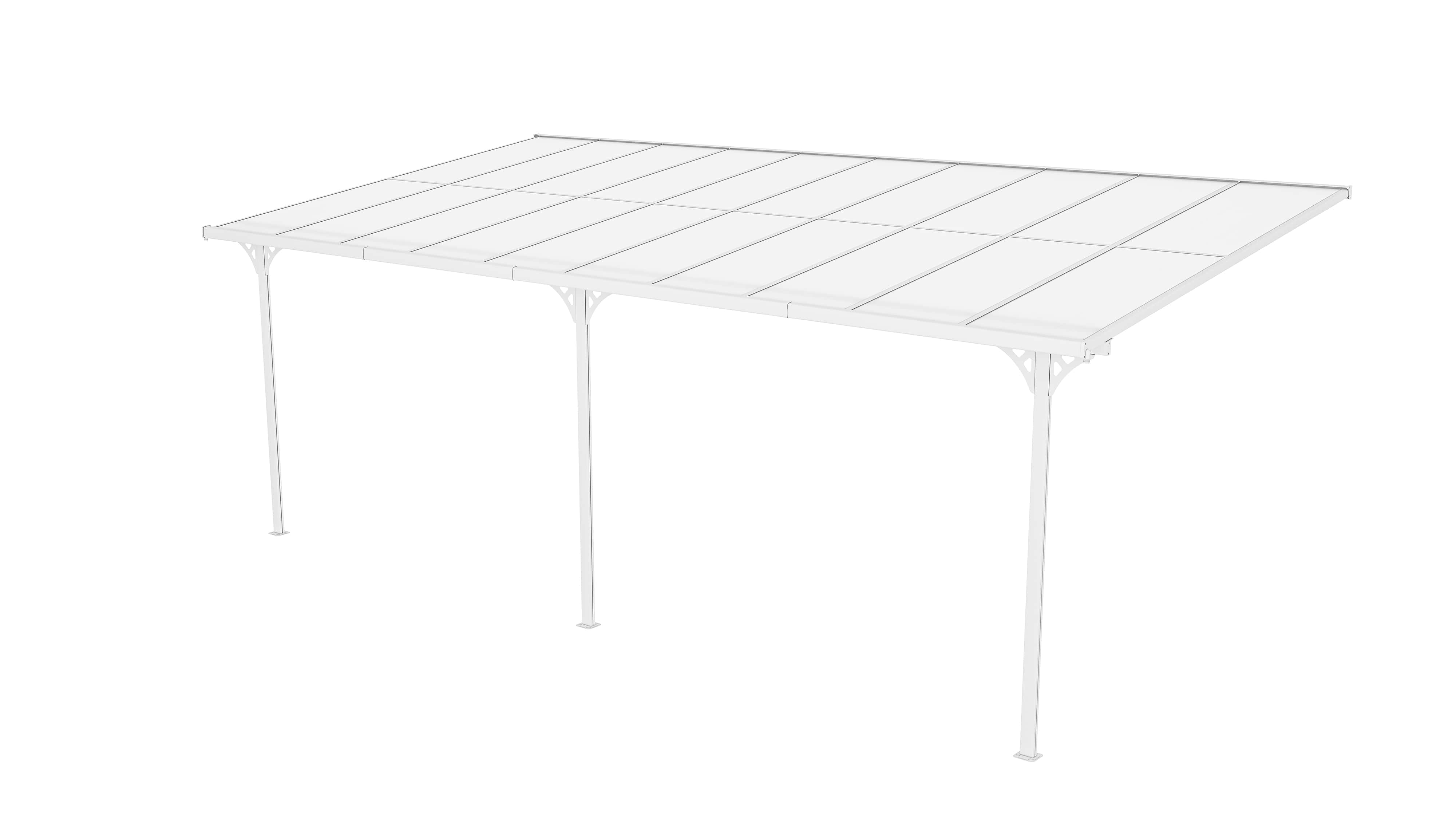 Westmann Aluminium Terrasoverkapping Bruce - 300x617x270 cm - Wit