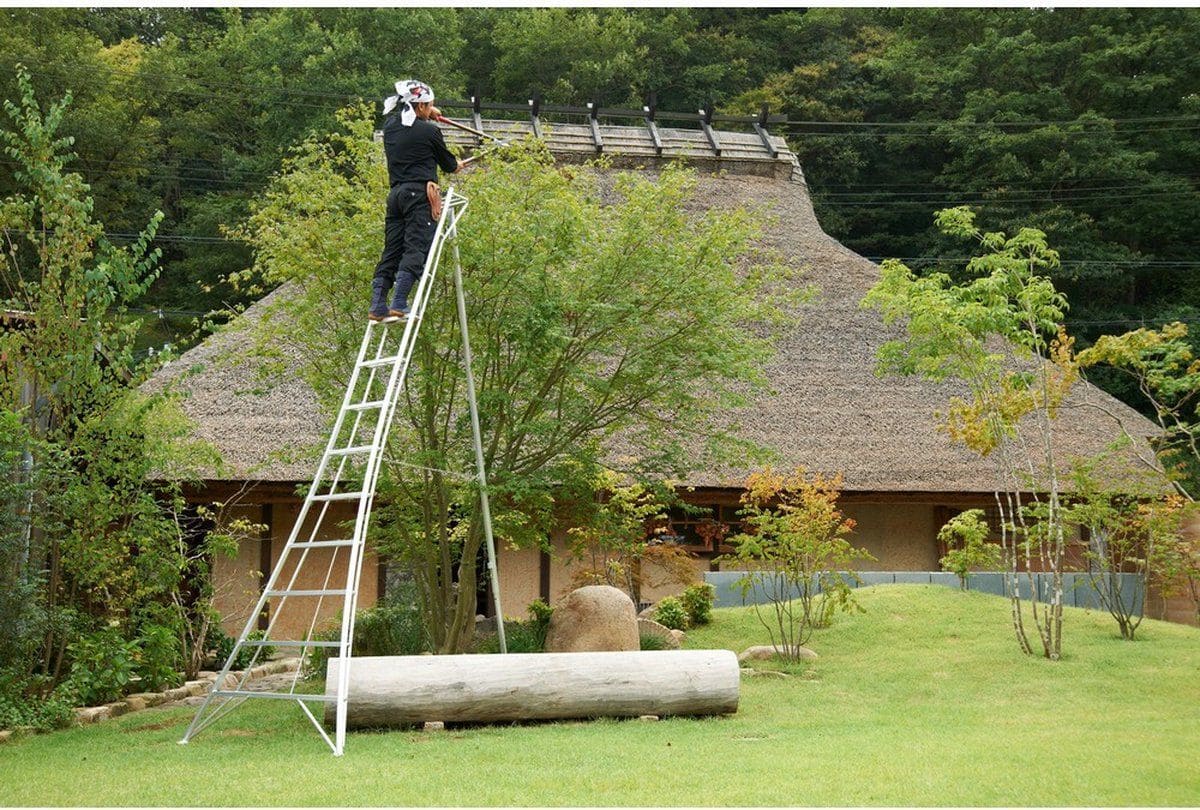 Niwaki Driepoot Tuinladder 360 cm Snoeiladder Tripod Ladder - Plukladder NW03600