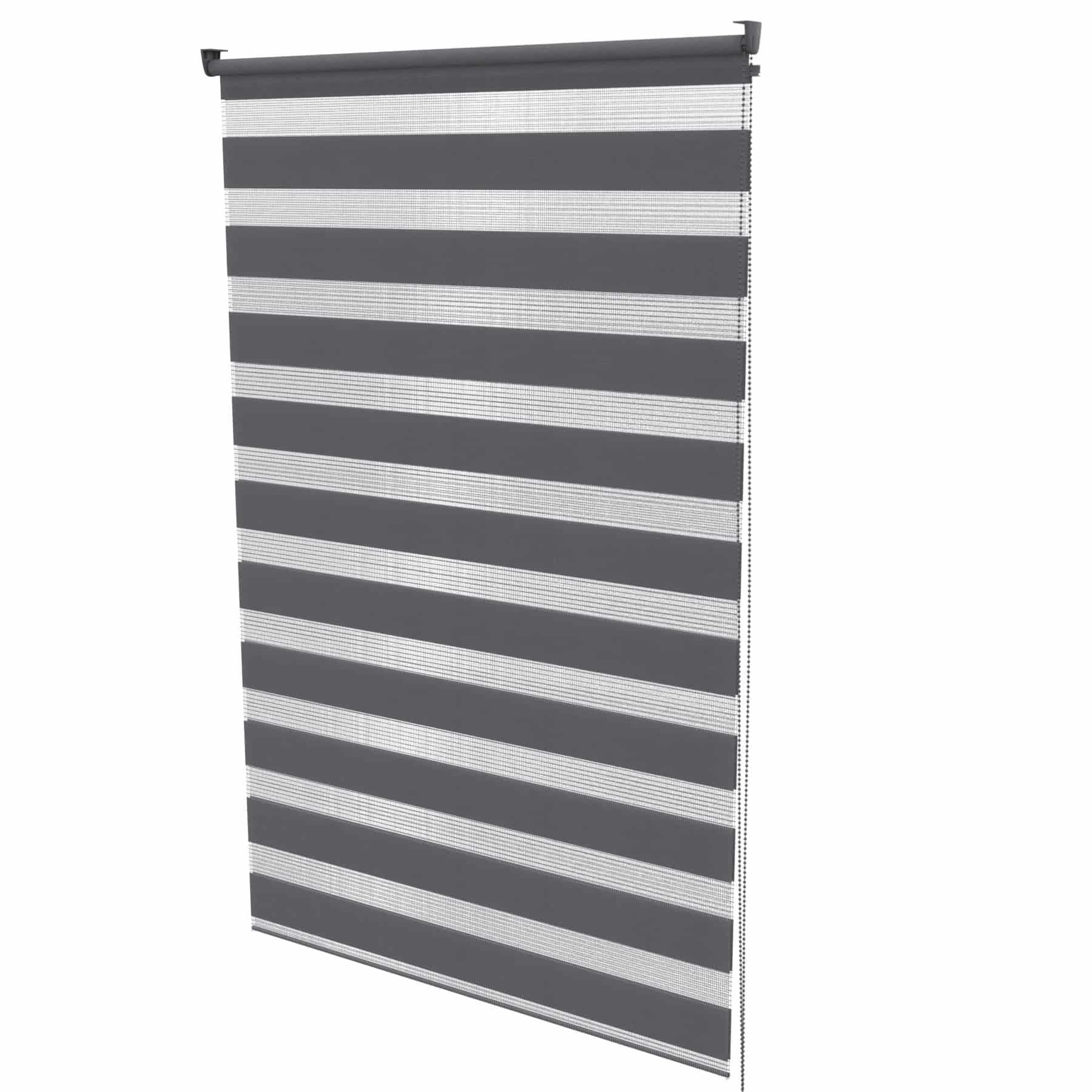 4goodz Duo Rolgordijn Easy Lichtdoorlatend 60x250 cm - Donkergrijs