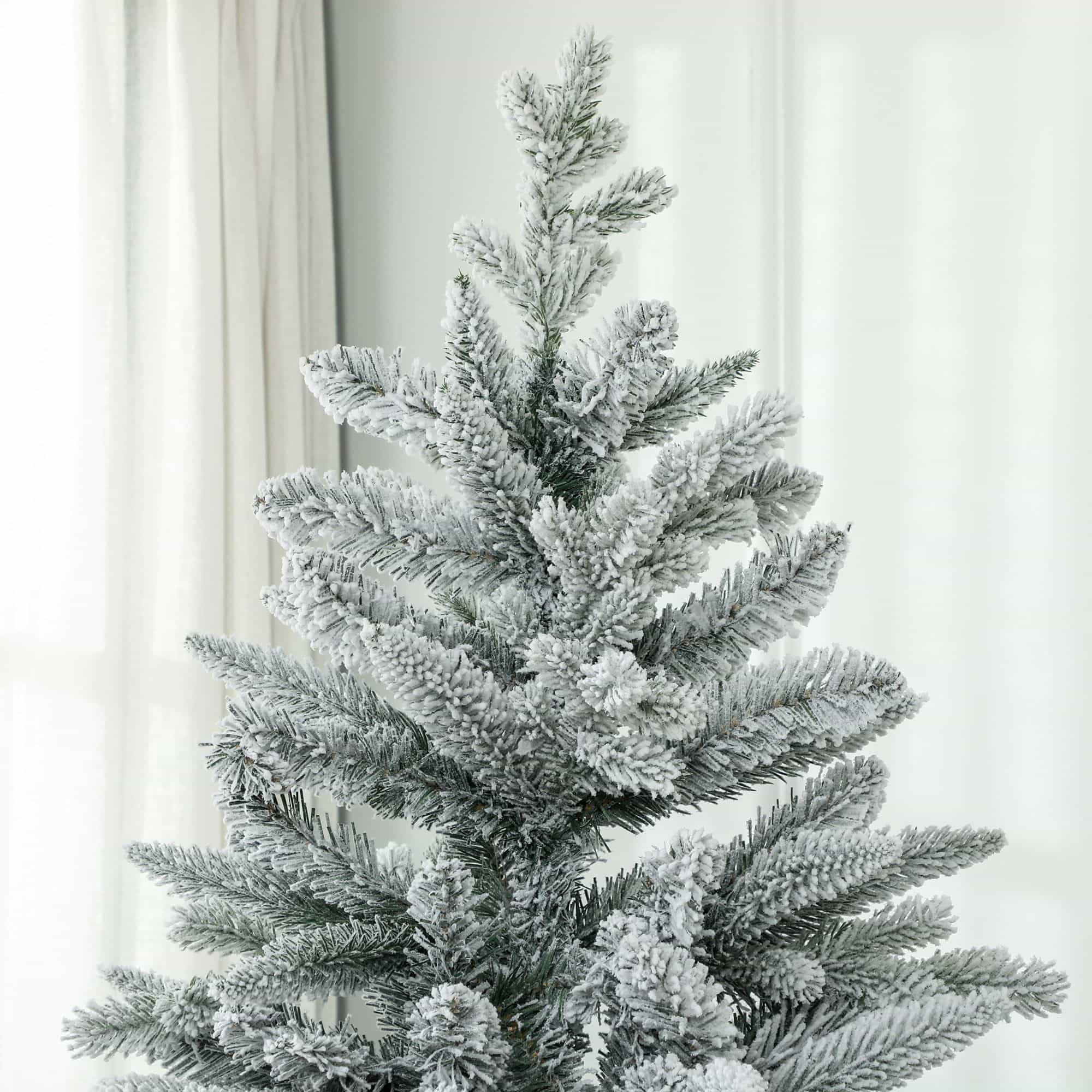4goodz Kerstboom 180 cm met Sneeuw - Metalen standaard - Wit 4goodz Kerstboom 180 cm met Sneeuw - Metalen standaard - Wit