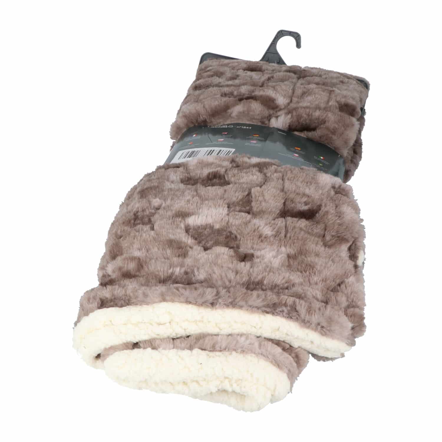 4goodz Eskimo super Zachte en Grote Fleece Plaid - 125x150 cm - Grijs