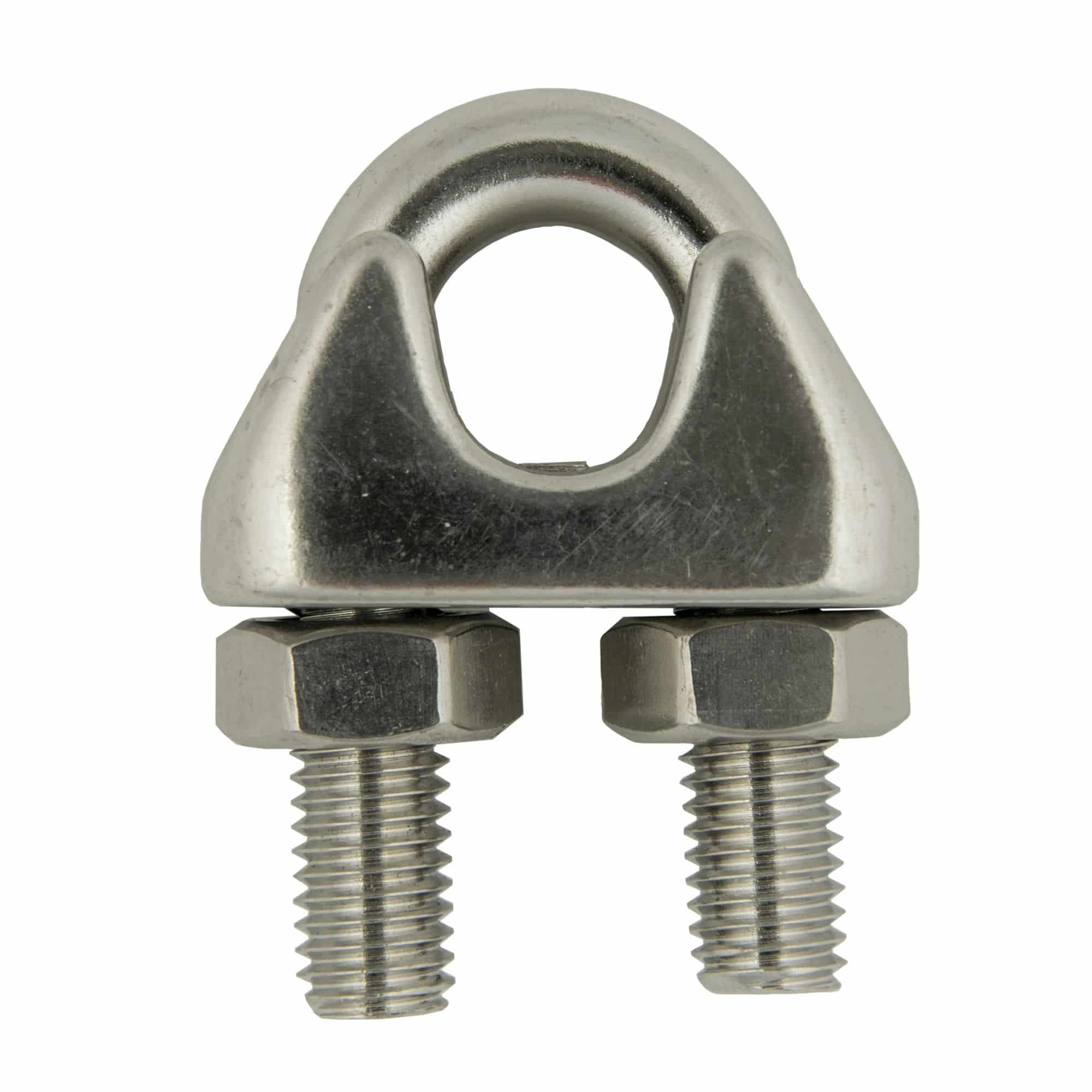 4toolz® Staaldraadklem 10mm RVS – 10 stuks