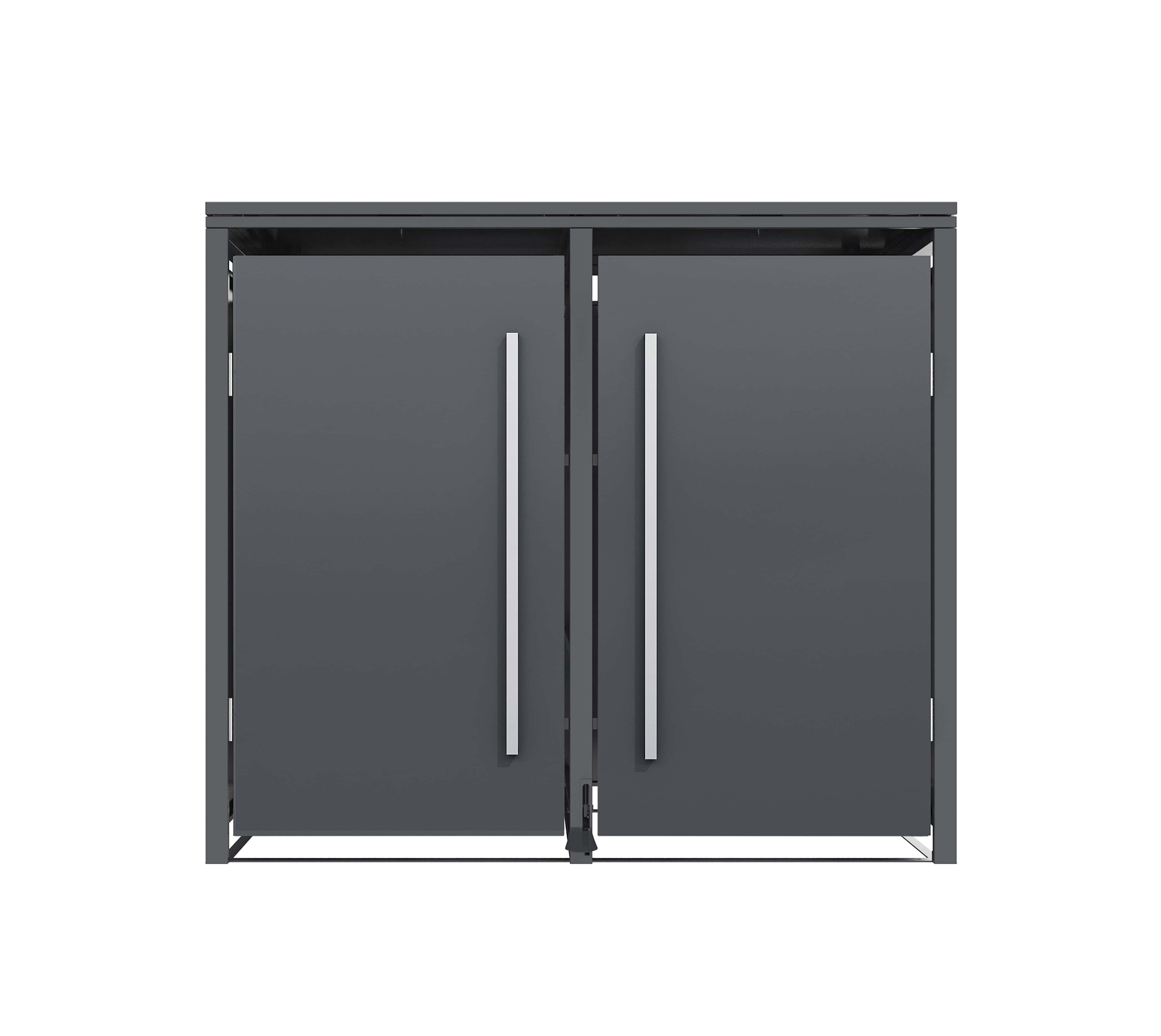 Westmann Pedura-2 Metalen Containerombouw met Pedaal bediening - 2 kliko's - Antraciet