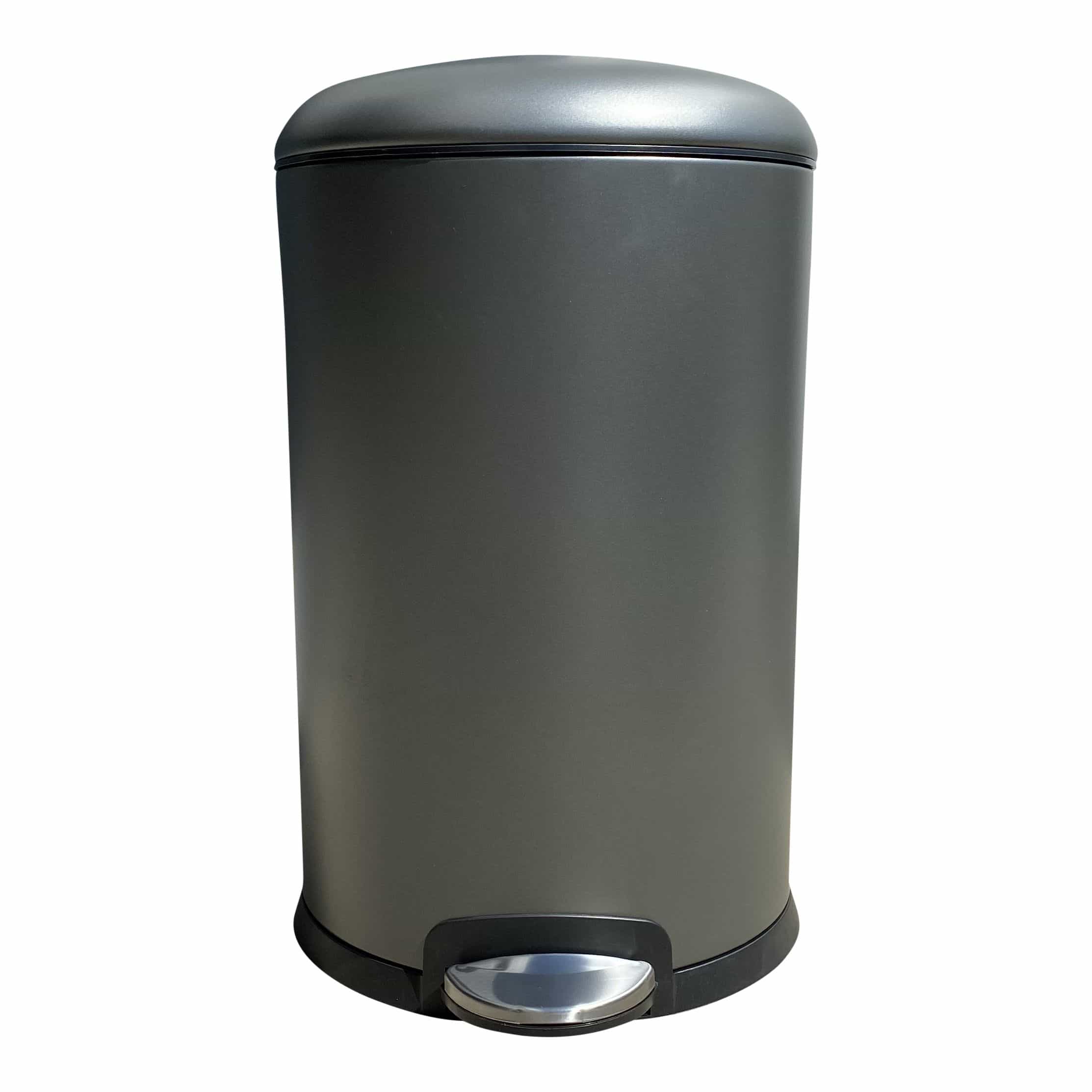 4cookz® Texas Pedaalemmer 20 liter - Soft-close Pedaal Prullenbak - Mat Grijs