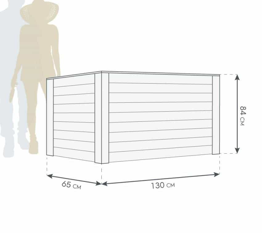 Westmann Plantenbak Kruidenbak WMHL130 - 130x65x84 cm Westmann Plantenbak Kruidenbak WMHL130 - 130x65x84 cm