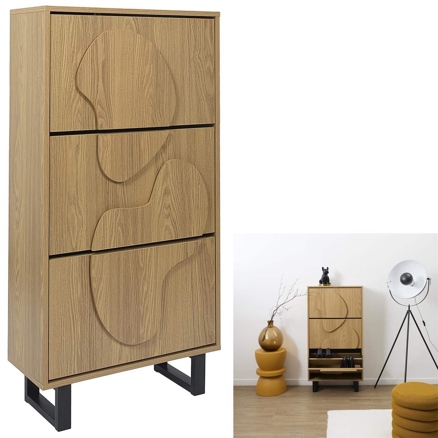 4goodz Schoenenkast Calypso 40x60x115 cm 12-18 paar - bruin