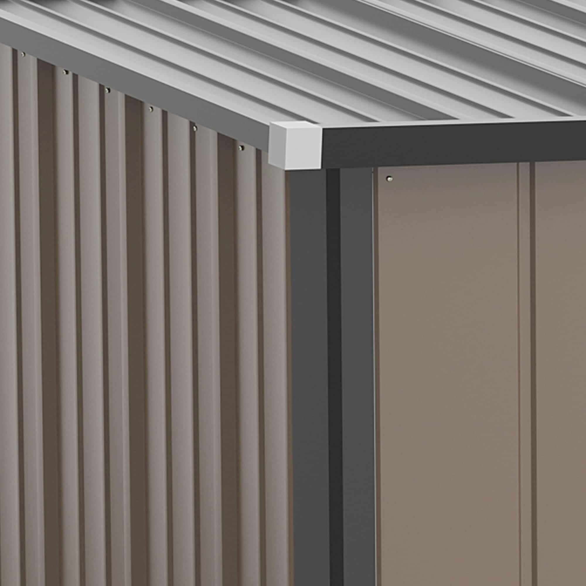 4goodz Tuinkast Metaal - Balkonkast - 162 x 95 x 196 cm - Bruin