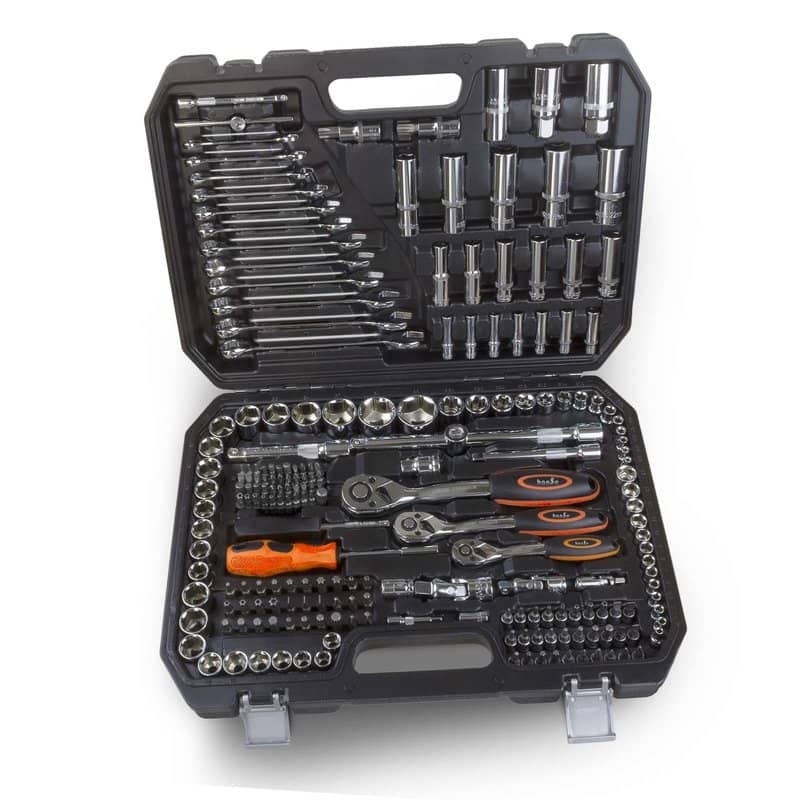 Hanse Werkzeuge® 215 delige doppenset/steeksleutelset/ratelset XL