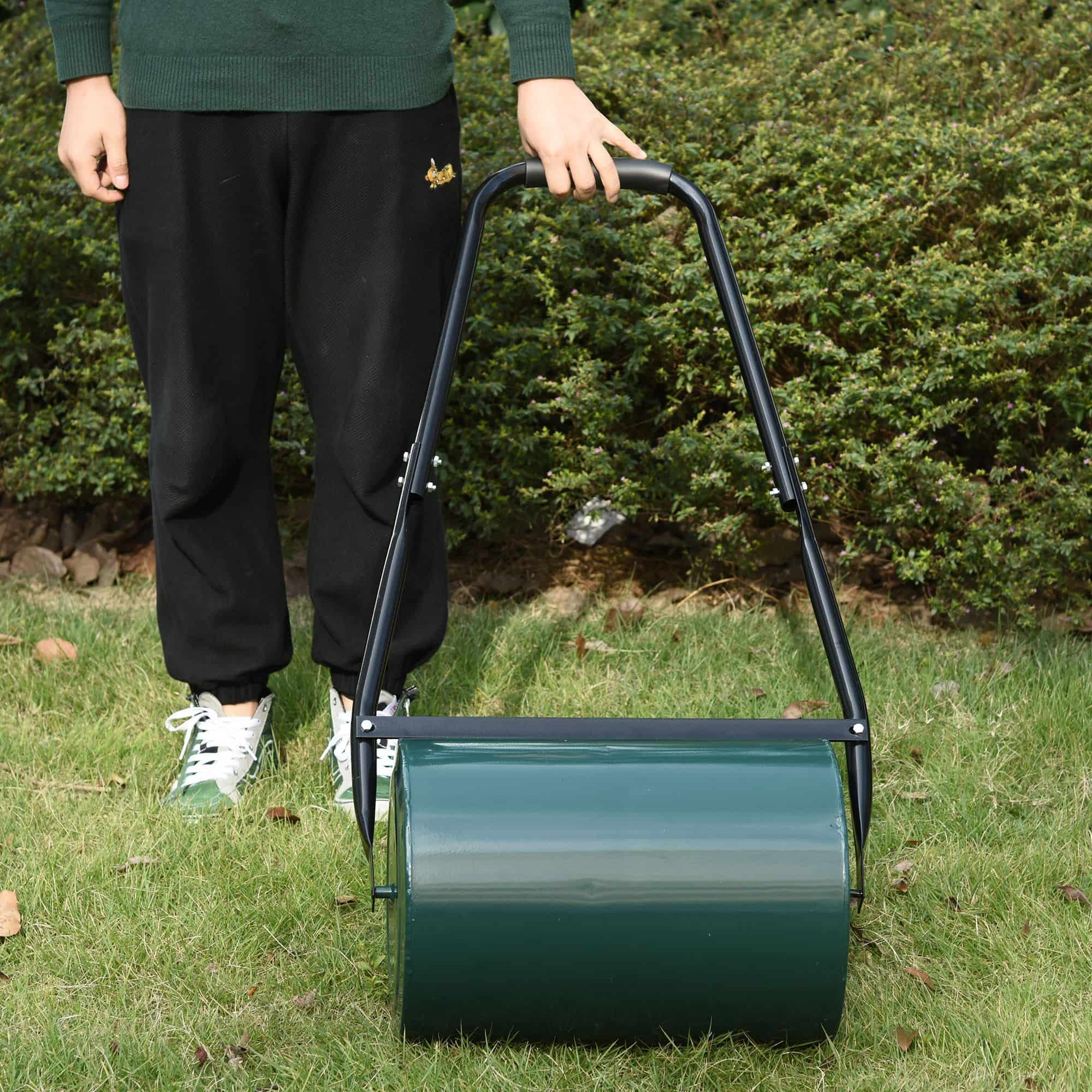 4goodz Gazonroller Tuinwals 30 cm Diameter 30 L Water/Zand Vulling