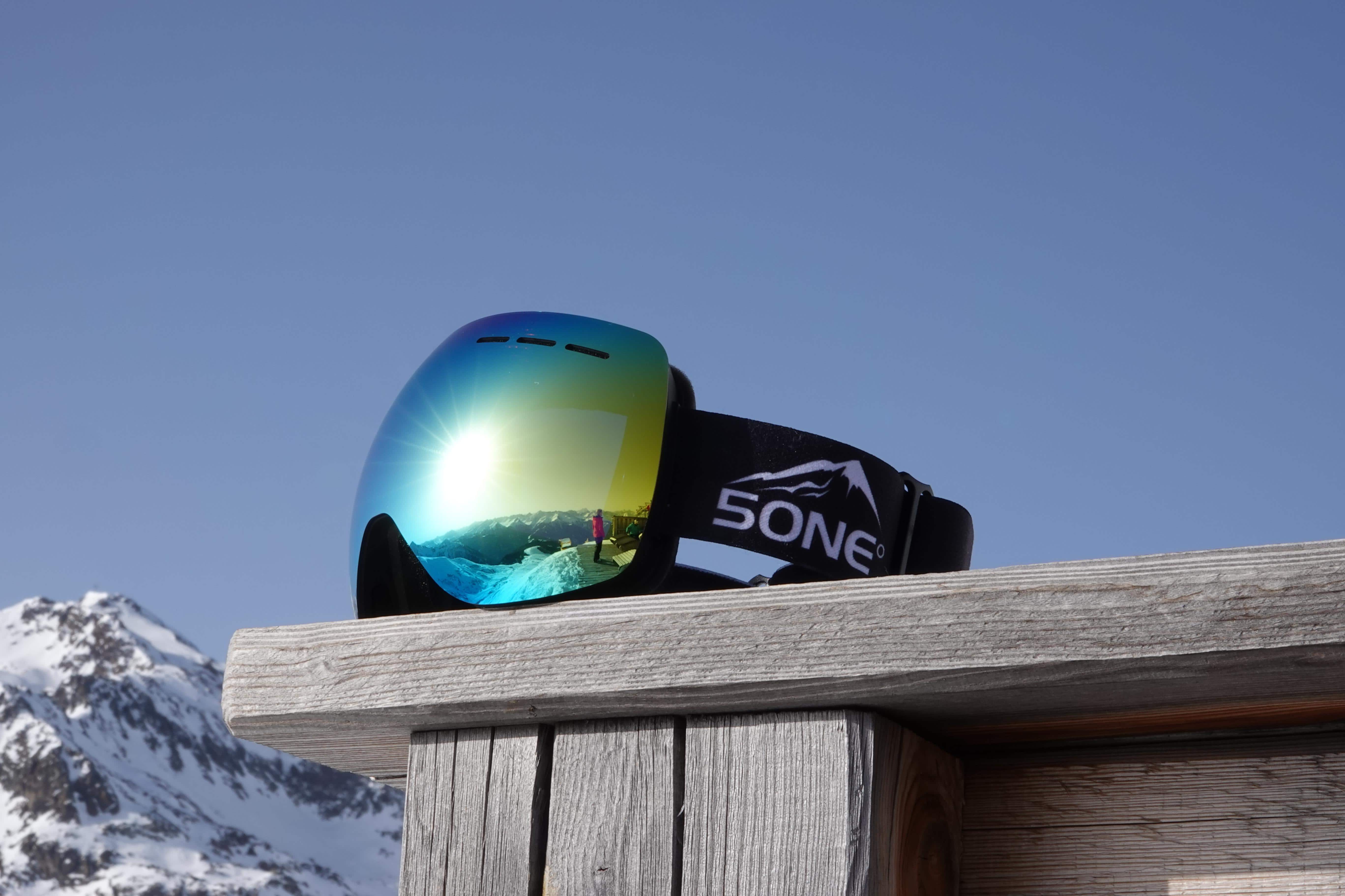 5one® Alpine 1 Gold Oil goggle / skibril - anticondens - UV protected