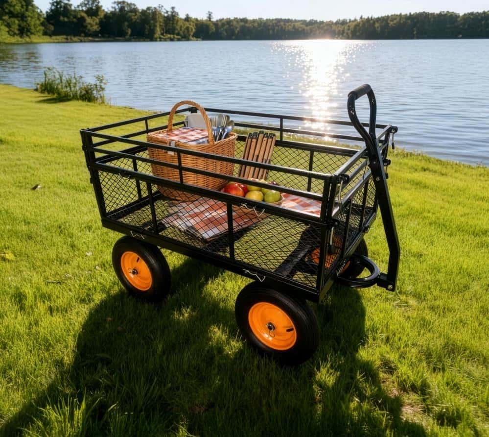 Westmann Transio - Metalen transportwagen met luchtbanden