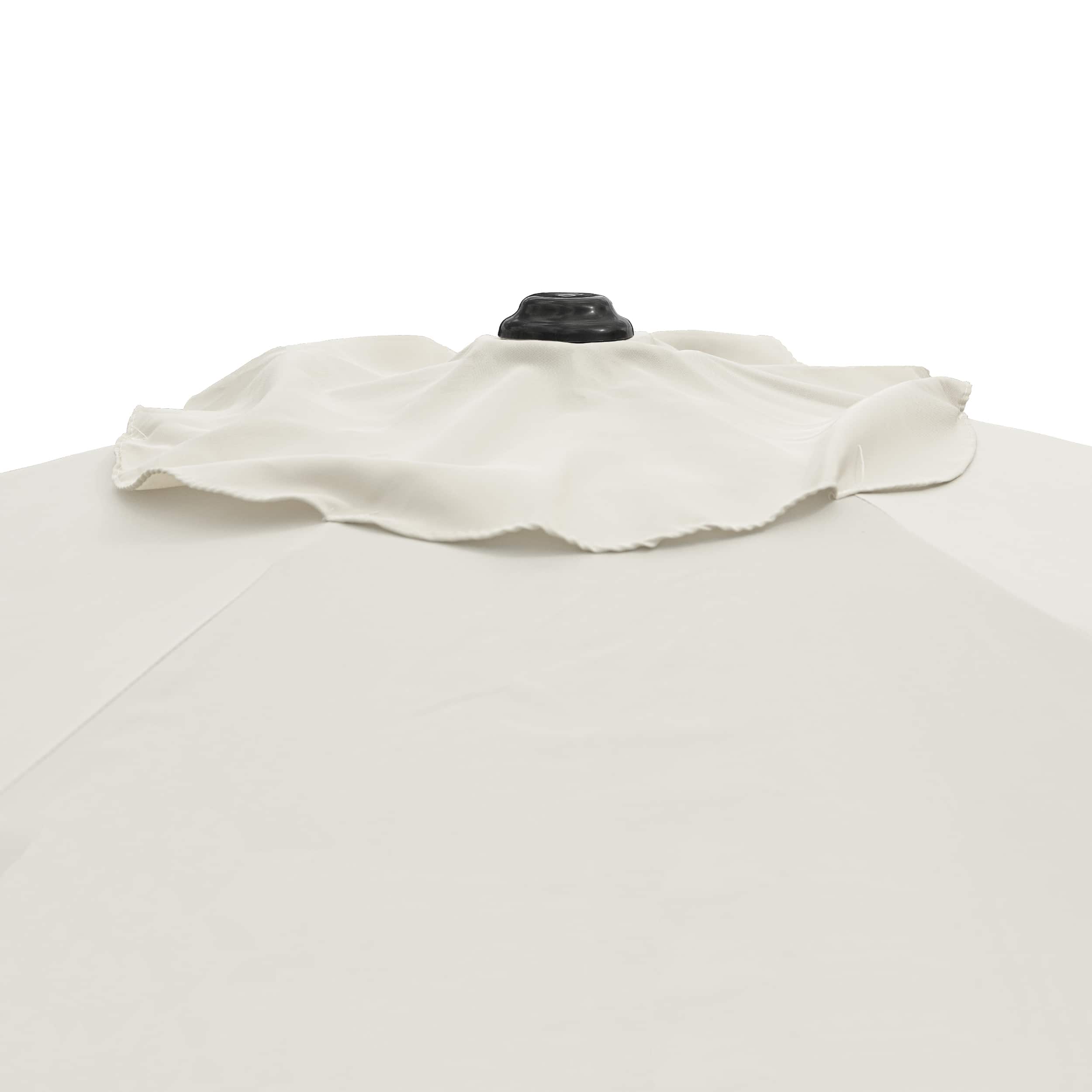 4goodz Aluminium Parasol 300 cm met opdraaimechanisme - Creme