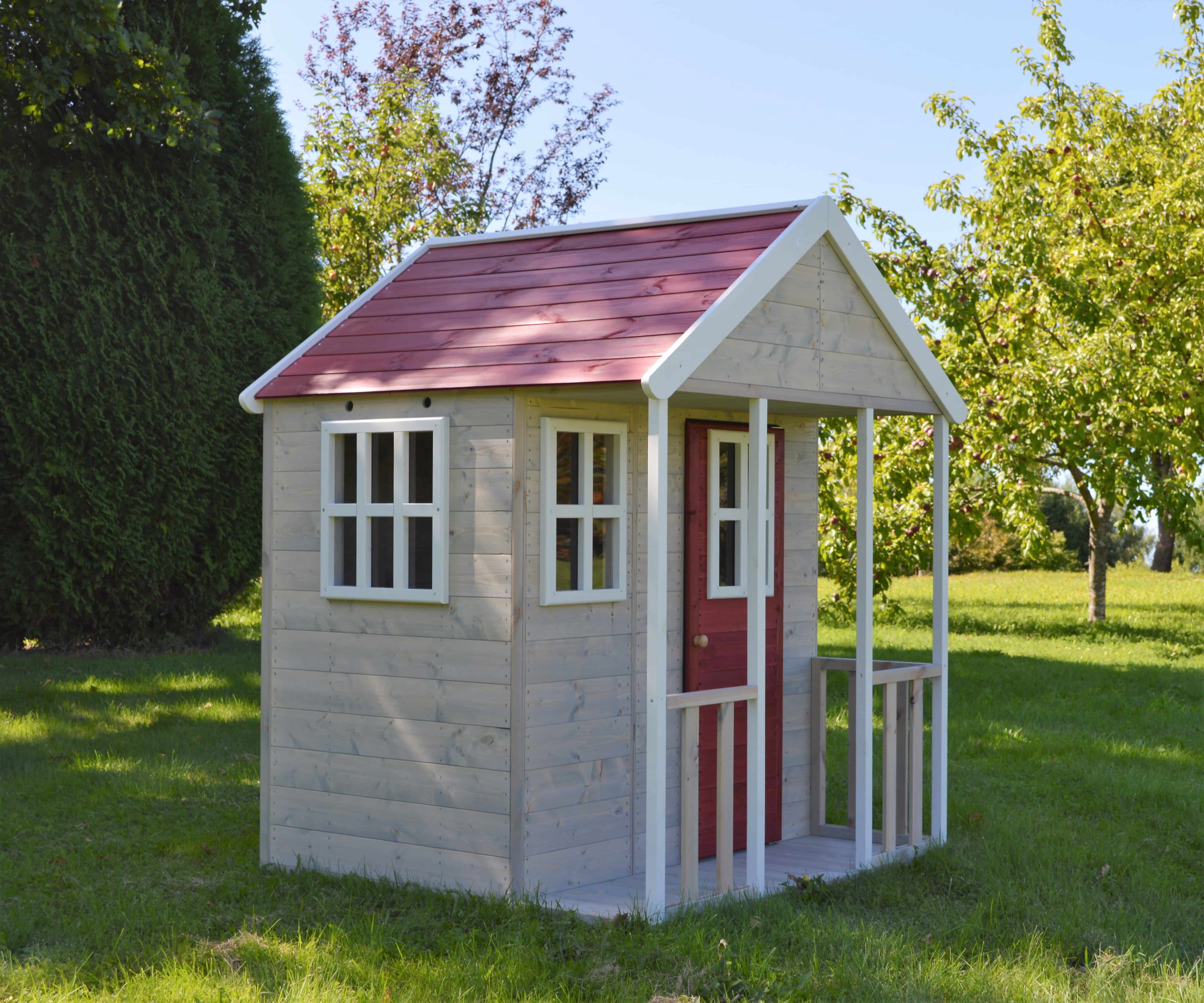Wendi Toys Speelhuis Fox WTM6 - 120x120x155cm - Bruin/Rood